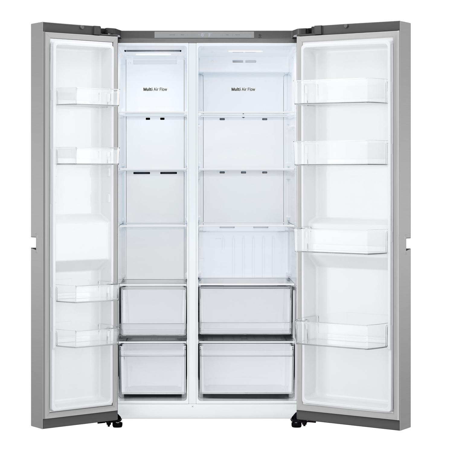 LG GSBC40PYPE 91.3cm 60/40 Frost Free American Fridge Freezer - Prime Silver thumbnail image