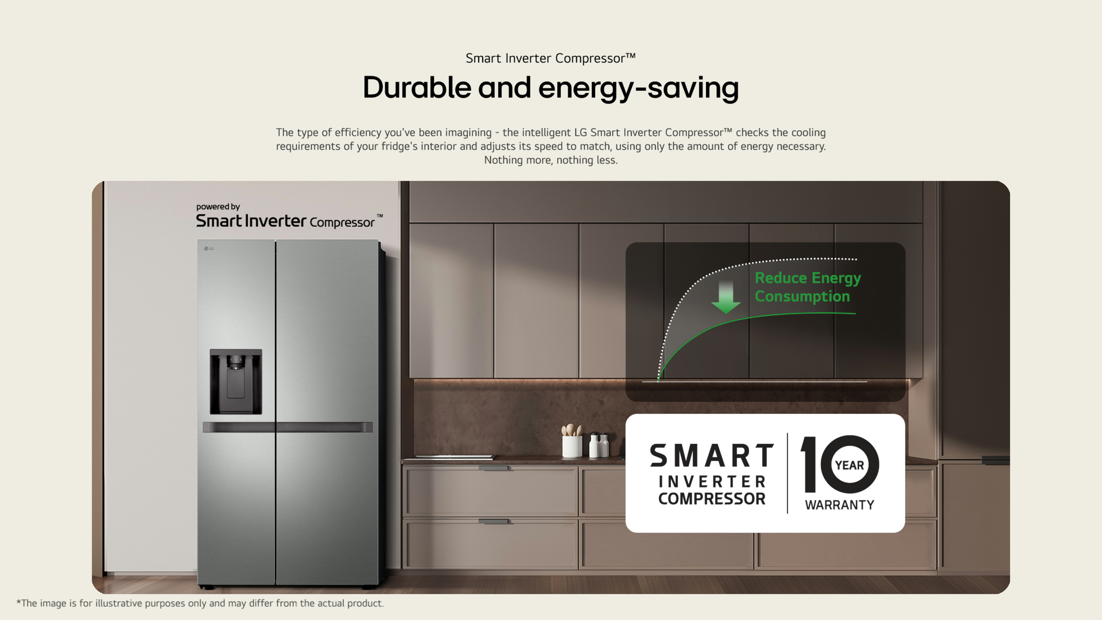 LG GSLC40PYPE American Fridge Freezer - Silver thumbnail image