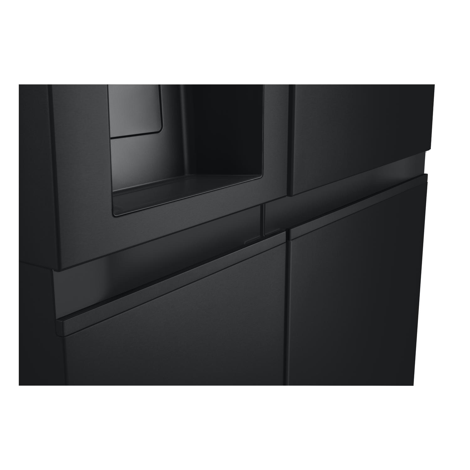 LG GSLE81EPBD 91.3cm Total No Frost American Fridge Freezer - Essence Matte Black thumbnail image