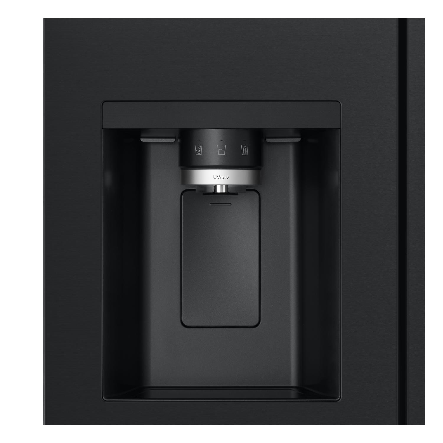 LG GSLE81EPBD 91.3cm Total No Frost American Fridge Freezer - Essence Matte Black thumbnail image
