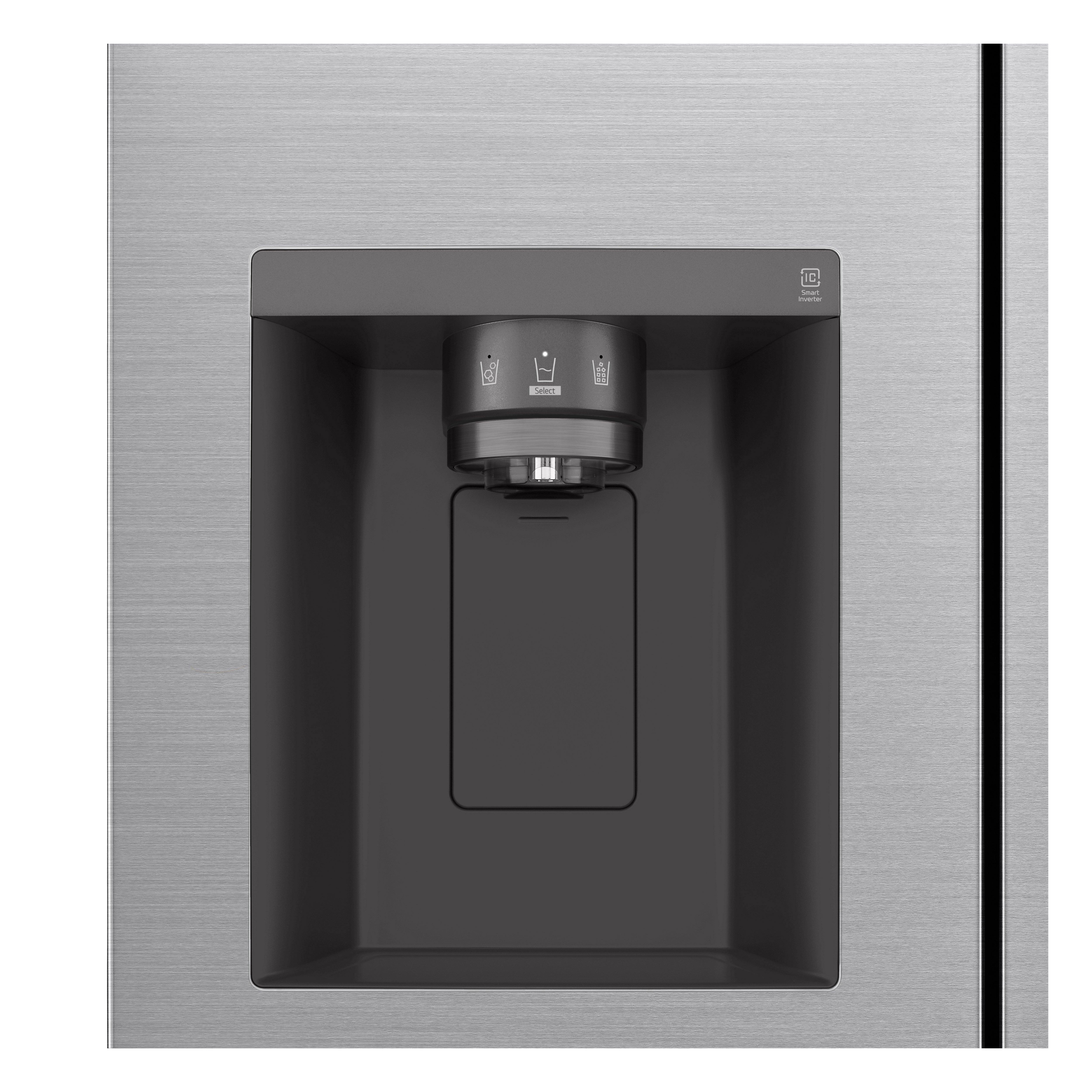 LG GSLV50PZXL 91.3cm Plumbed Frost Free American Style Fridge Freezer - Shiny Steel thumbnail image