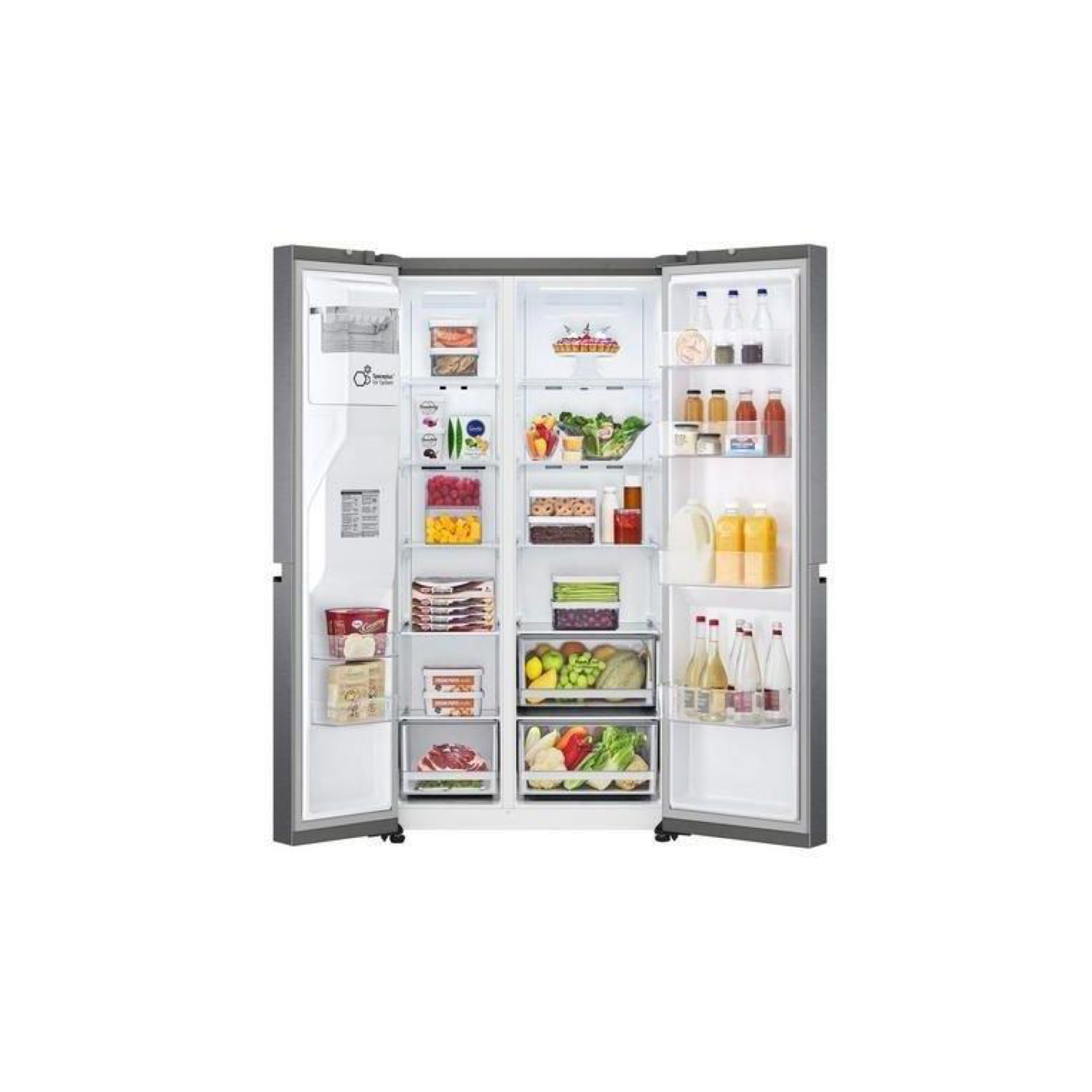 LG GSLV91MBAC 91.3cm Frost Free American Style Fridge Freezer - Metal Sorbet thumbnail image