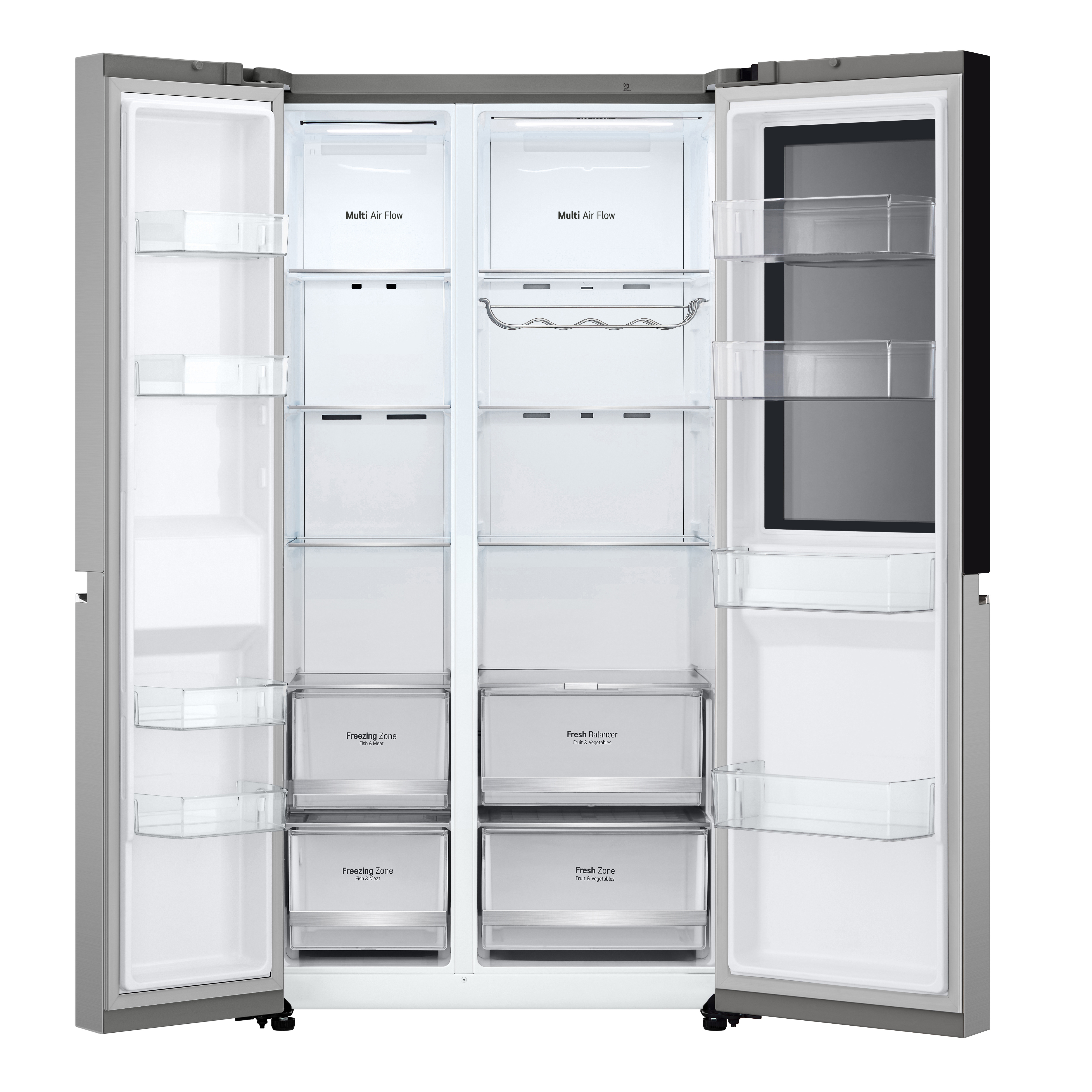LG GSVV80PYLL 91.3cm 50/50 Frost Free American Fridge Freezer - Prime Silver thumbnail image