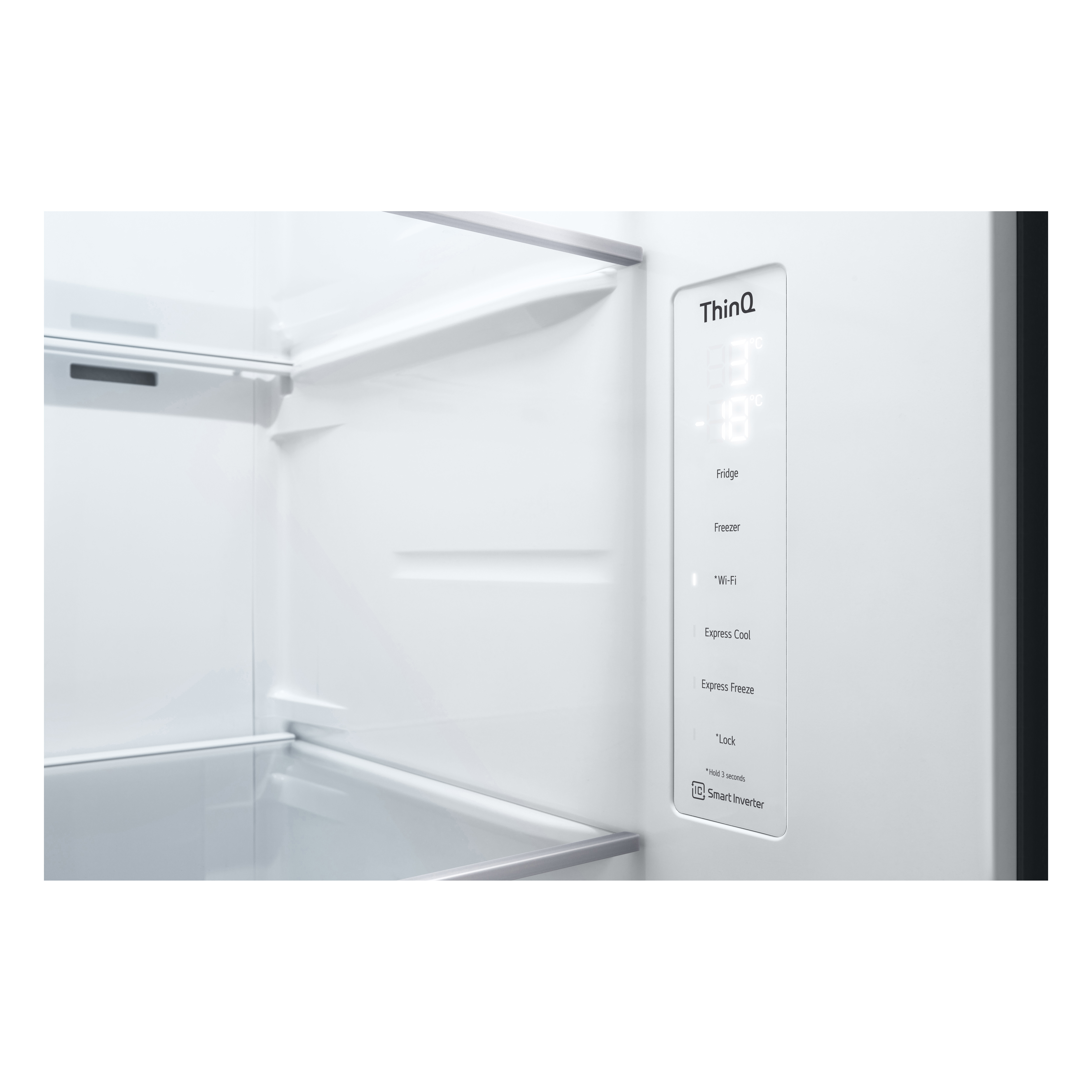 LG GSVV80PYLL 91.3cm 50/50 Frost Free American Fridge Freezer - Prime Silver thumbnail image