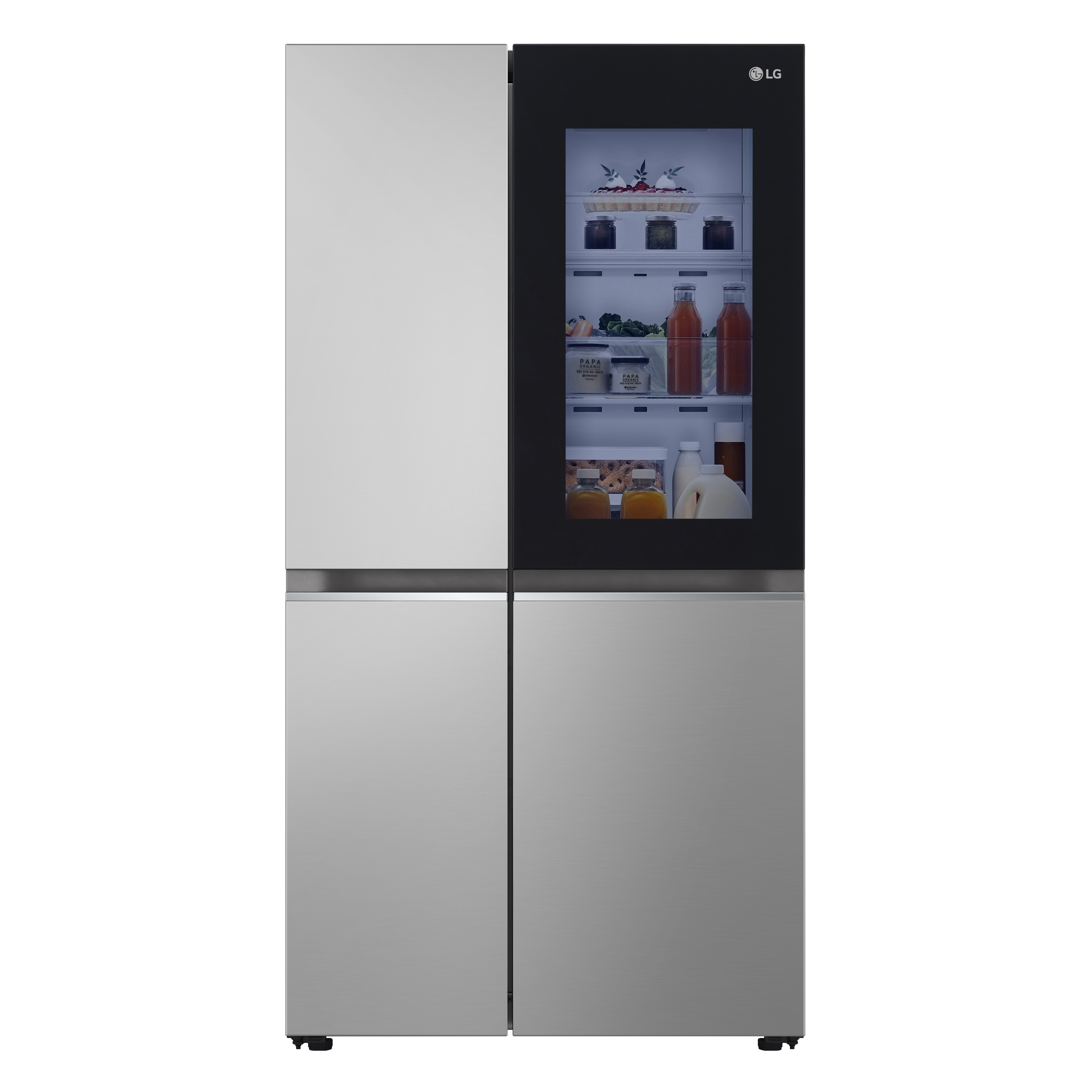 LG GSVV80PYLL 91.3cm 50/50 Frost Free American Fridge Freezer - Prime Silver thumbnail image