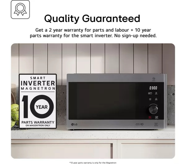 LG MH6535GIS Microwave Oven with Grill and Touch Control Panel - Black thumbnail image