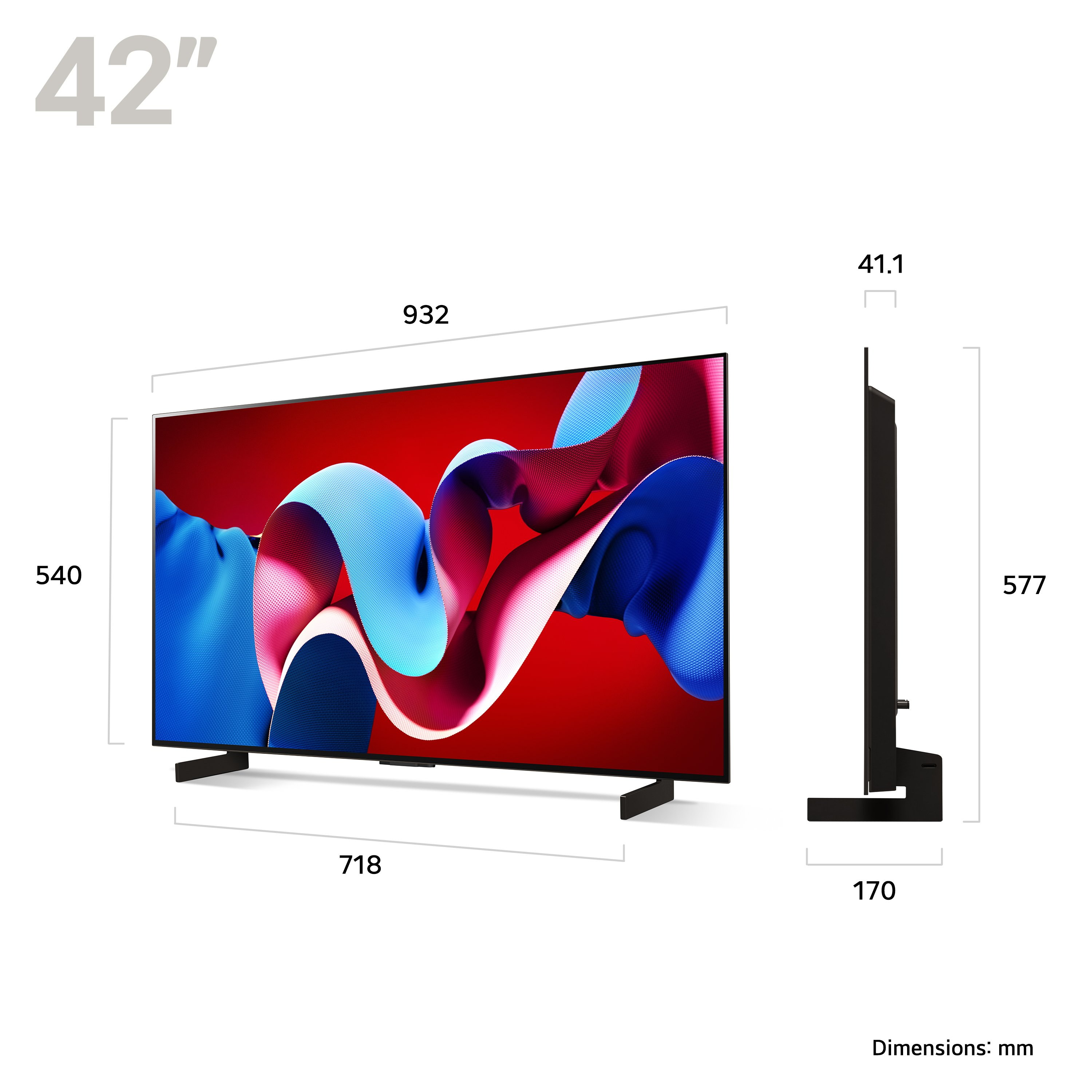 LG OLED42C44LA.AEK 42" 4K OLED EVO Smart TV thumbnail image