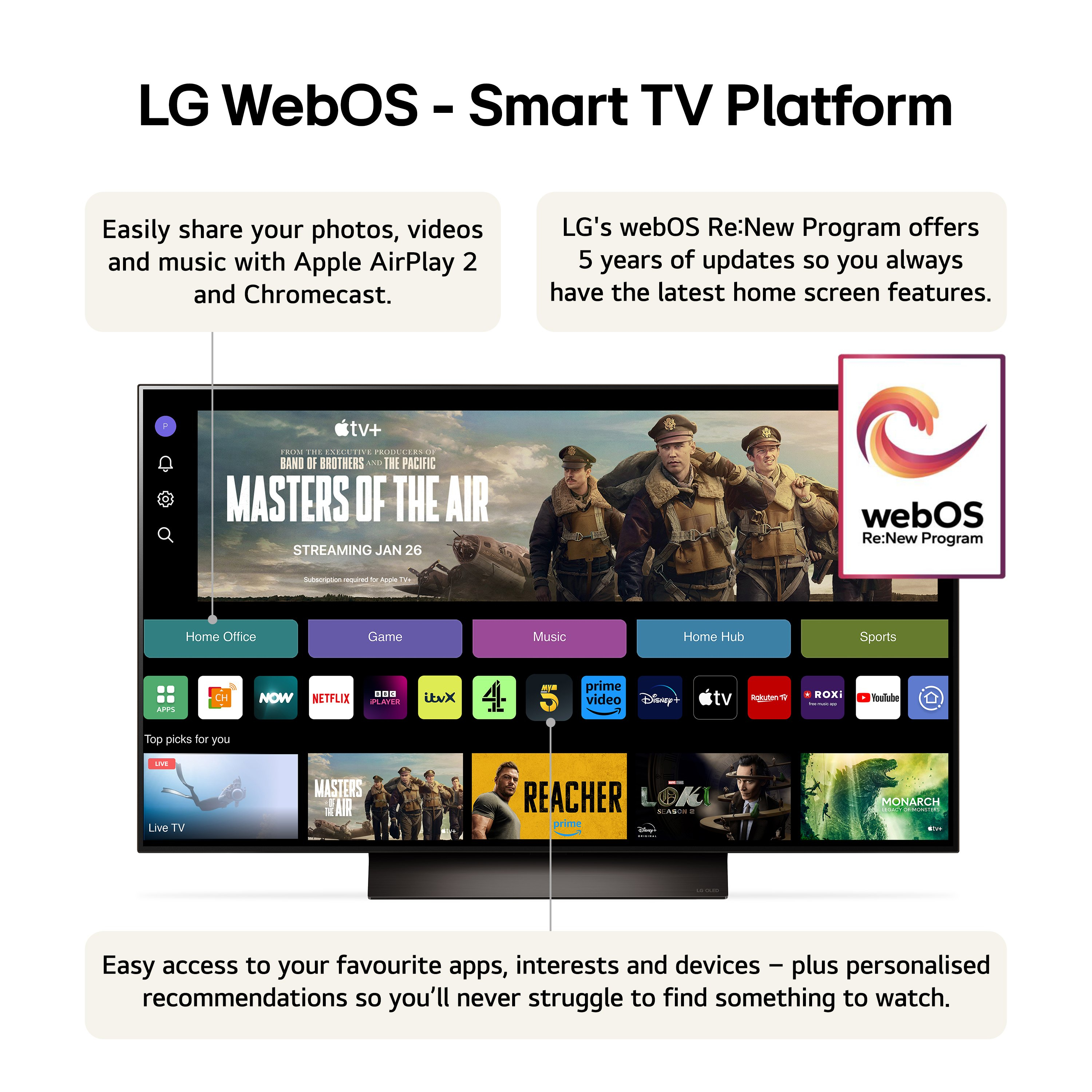 LG OLED48C46LA.AEK 48" 4K OLED EVO Smart TV thumbnail image