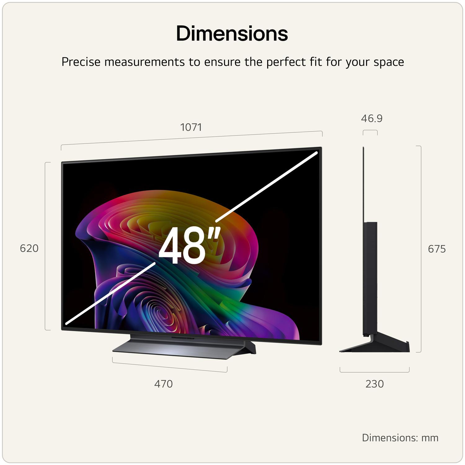 LG OLED48C66LB.AEK 48" 4K OLED evo AI Smart TV thumbnail image