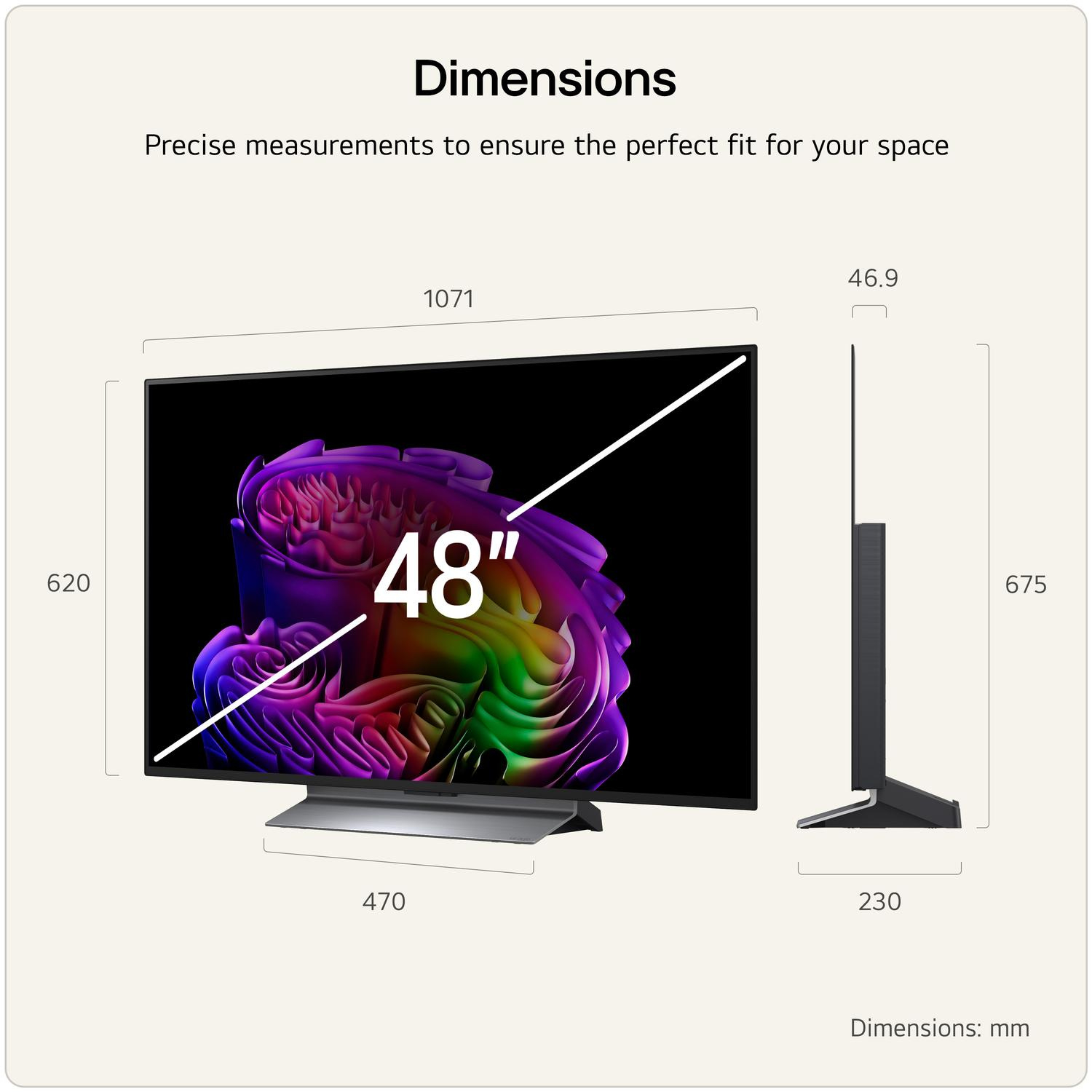 LG OLED48G66LS.AEK 48" 4K OLED evo AI Stand version Smart TV thumbnail image