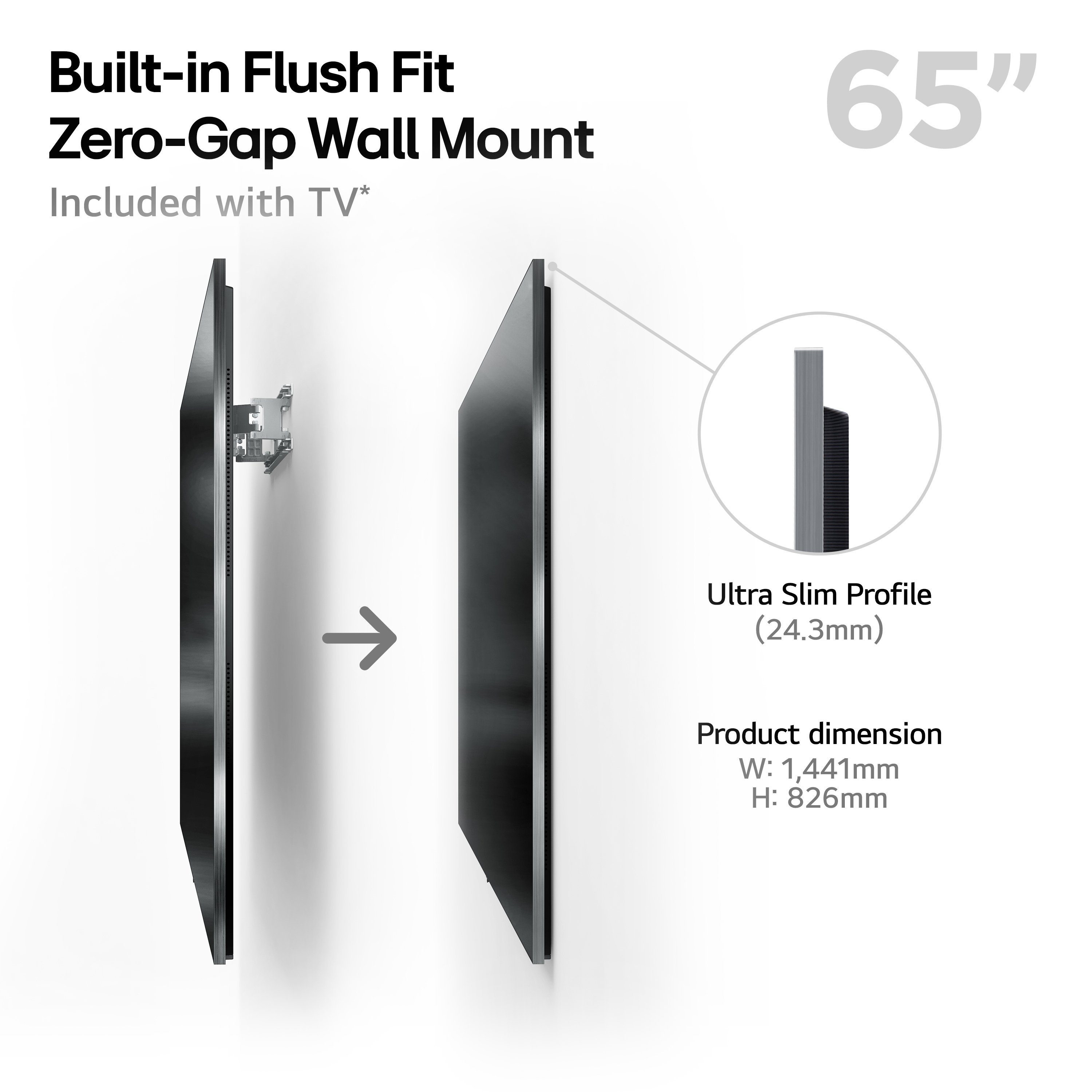 LG OLED 4K Smart TV - Black OLED65G54LW.AEK thumbnail image