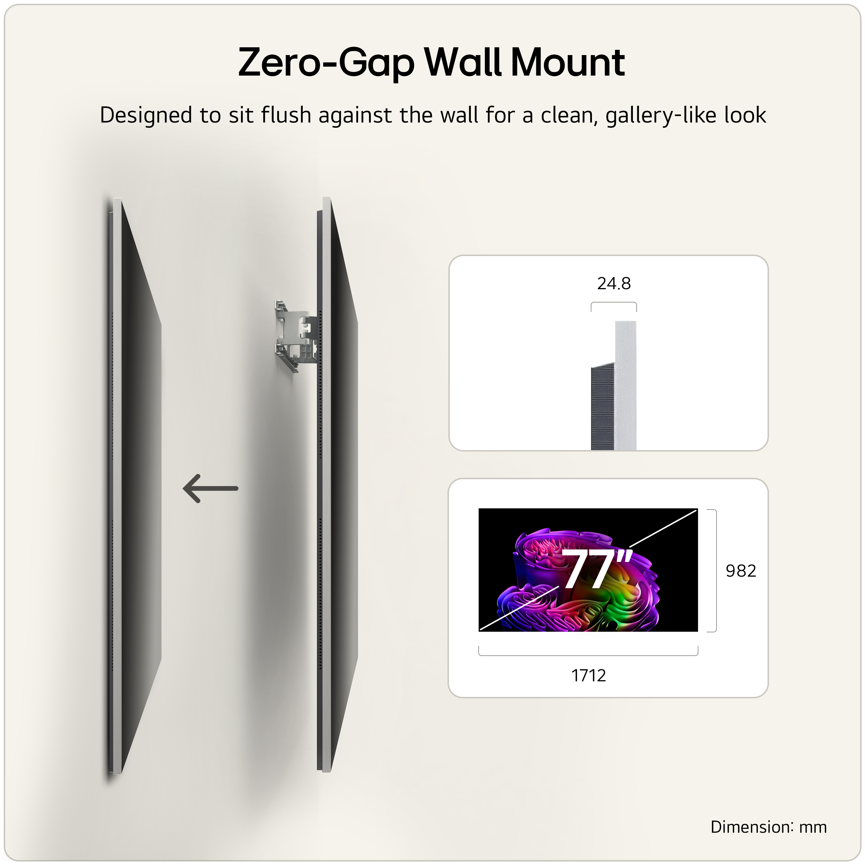 LG OLED77G64LW.AEK 77" 4K OLED 4K Smart TV - Wall mount version thumbnail image