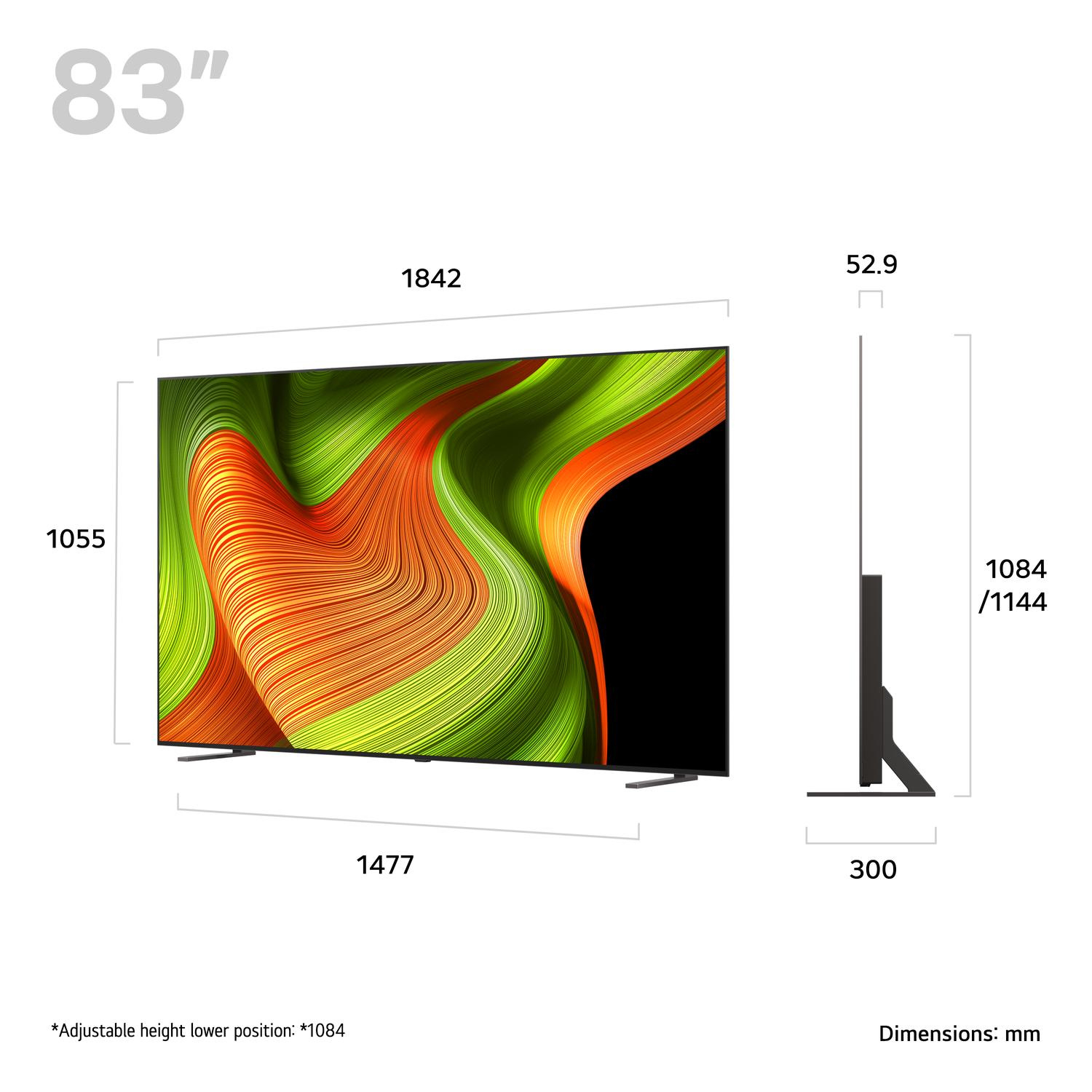 LG OLED83B56LA.AEK 83" 4K Ultra HD OLED AI B5 Smart TV thumbnail image
