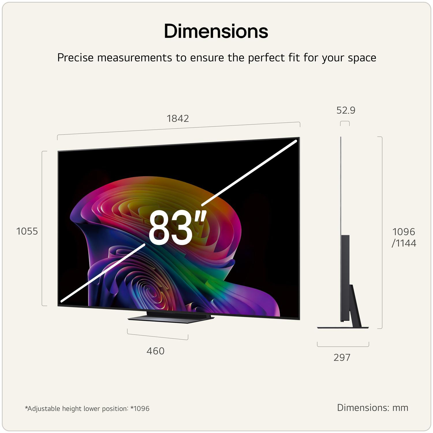 LG OLED83C66LB.AEK 83" 4K OLED Smart TV - Dark Titan Silver thumbnail image