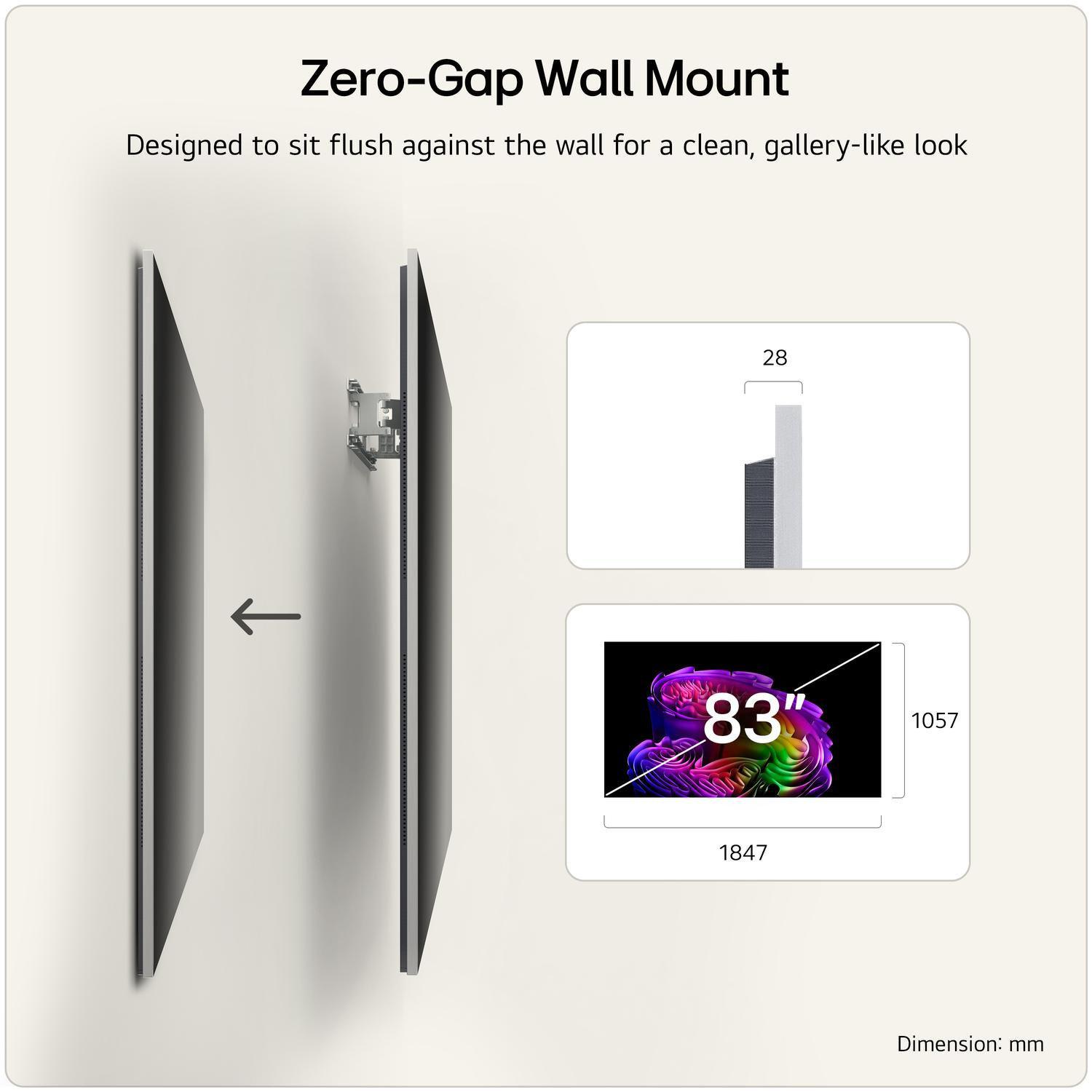 LG OLED83G64LW.AEK 83" 4K OLED evo AI Wall mount version Smart TV thumbnail image