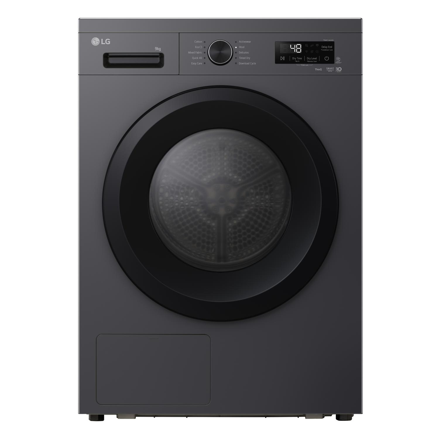 LG RHX1009NMK 9kg Heat Pump Tumble Dryer - Slate Grey thumbnail image