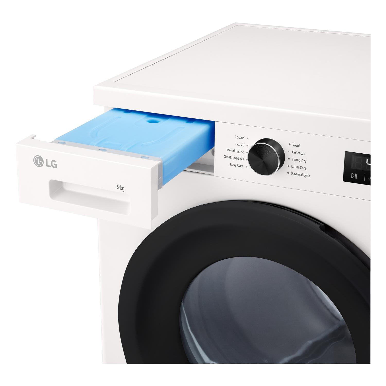 LG Series 2 ThinQ RHX1009NWK 9 kg Heat Pump Tumble Dryer - White thumbnail image