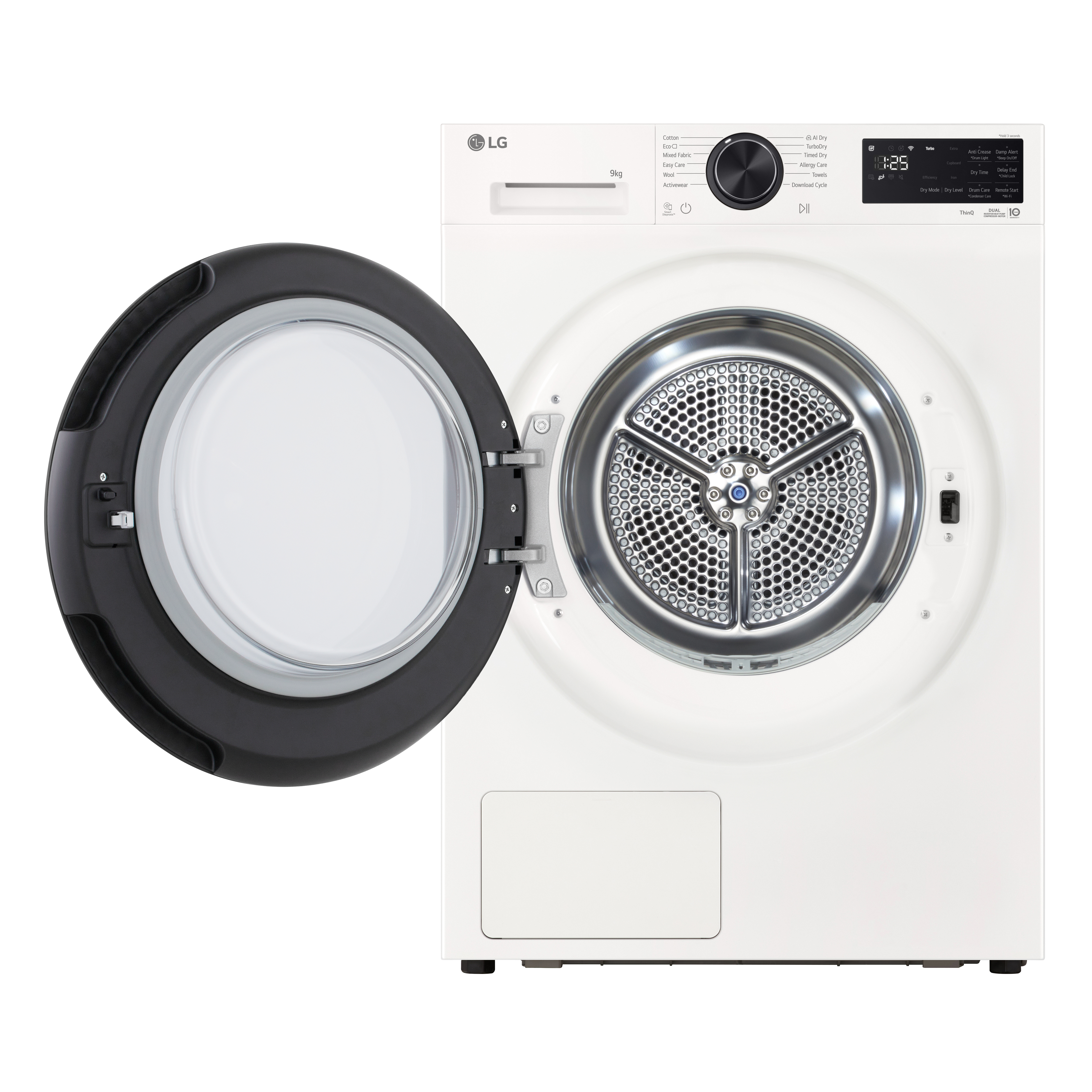 LG Series 5 RHX5009TWB 9kg Heat Pump Tumble Dryer - White thumbnail image
