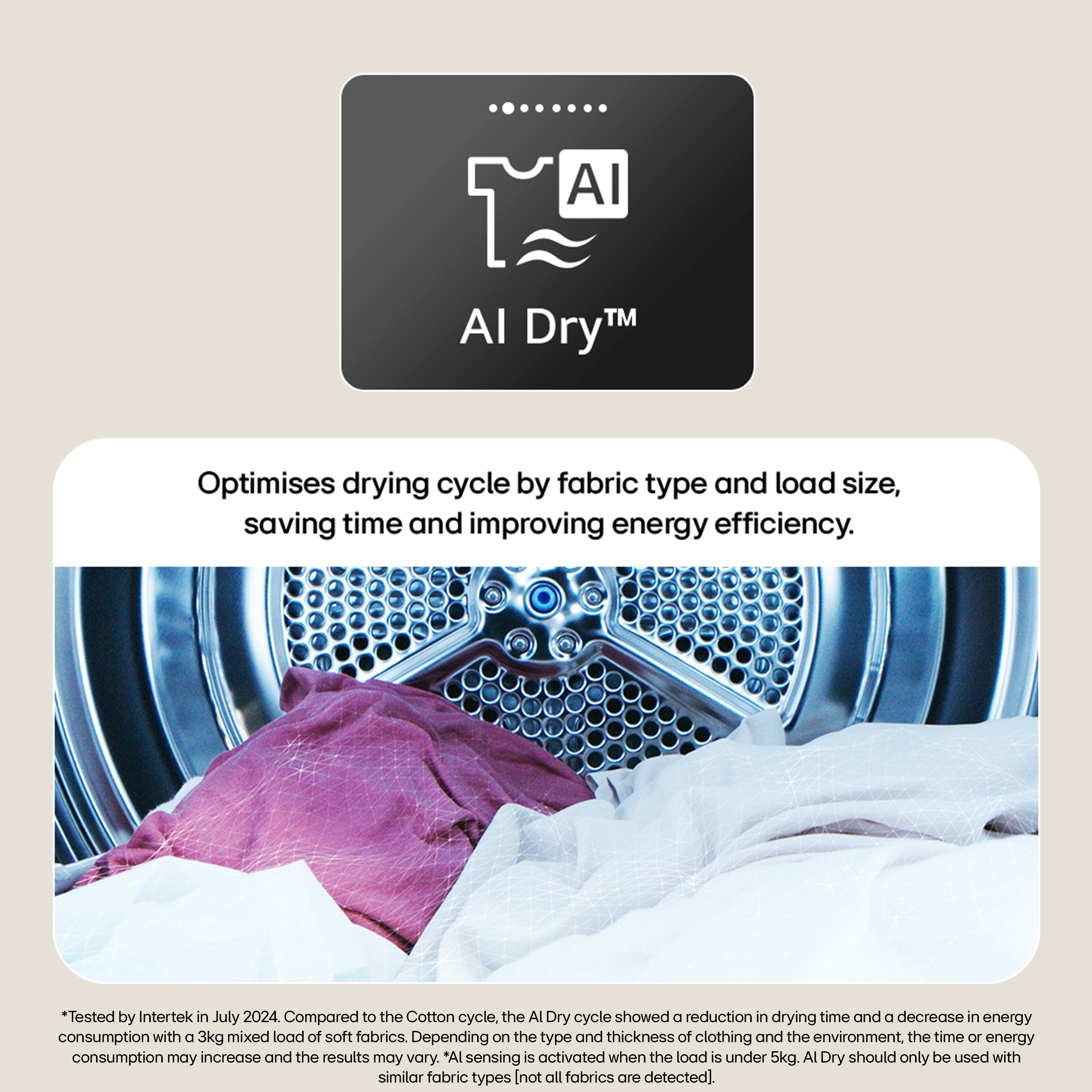 LG Series 5 RHX5009TWB 9kg Heat Pump Tumble Dryer - White thumbnail image