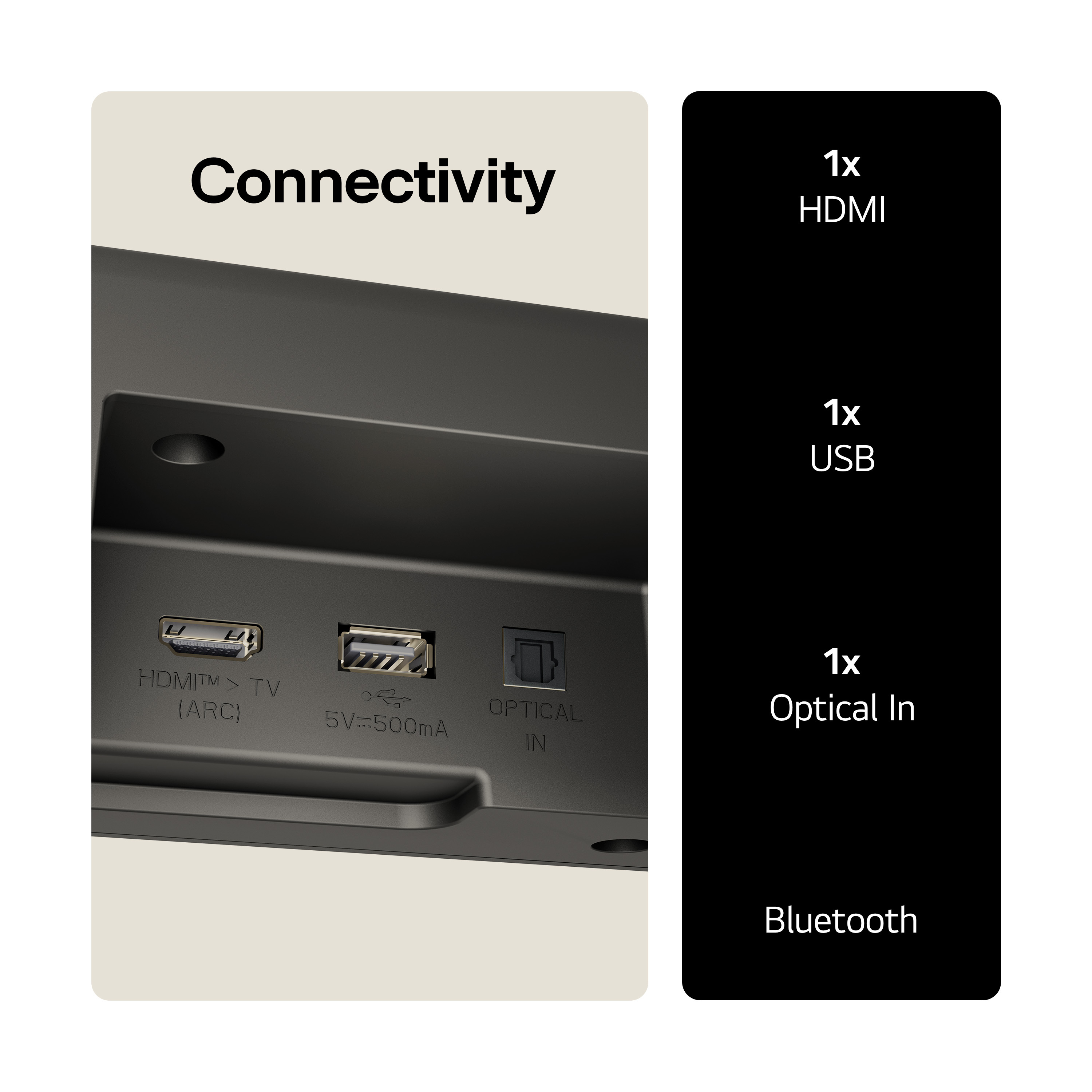 LG US60T Wireless 3.1ch Soundbar & Subwoofer - Black thumbnail image