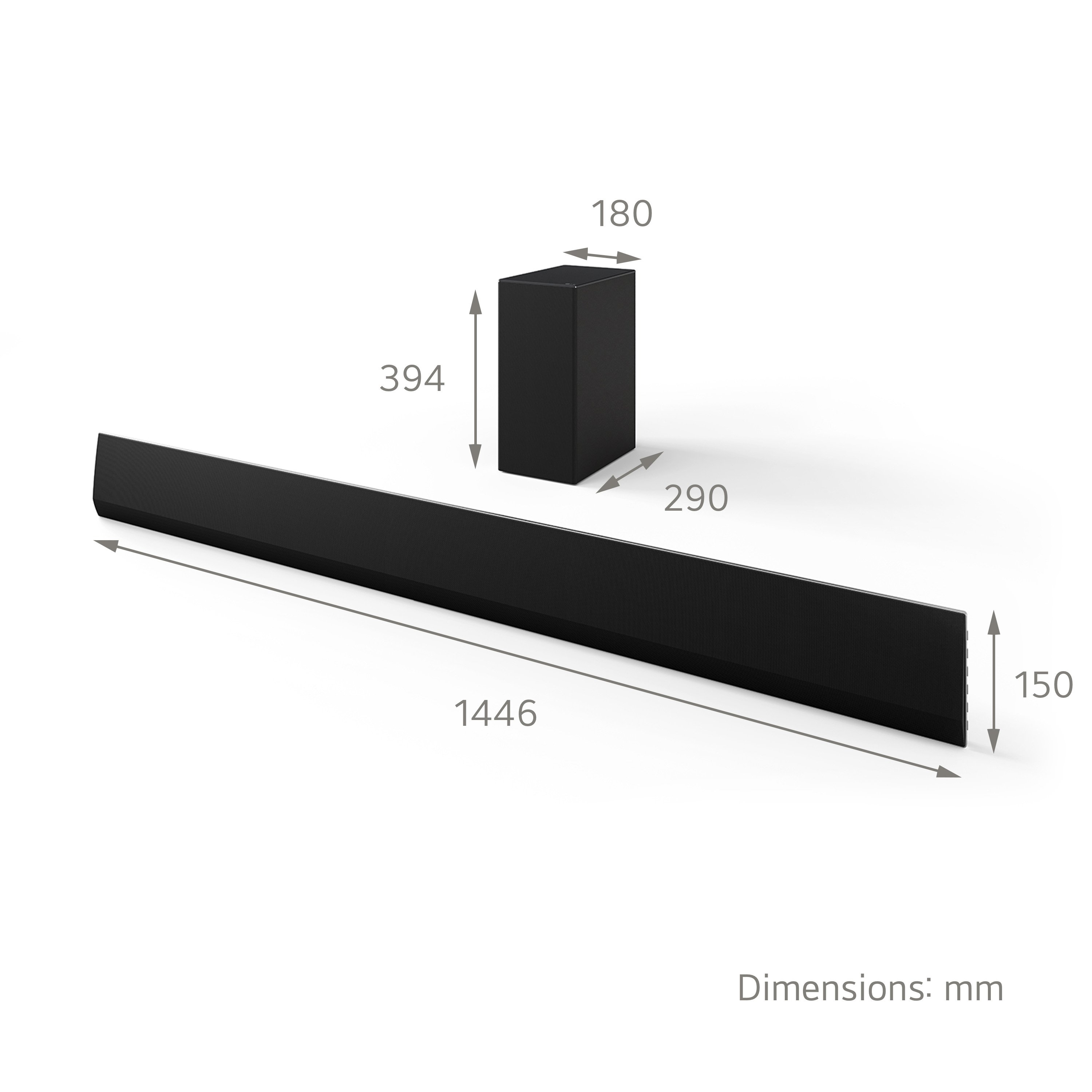 LG USG10TY Wireless3.1ch Soundbar & Subwoofer - Black thumbnail image