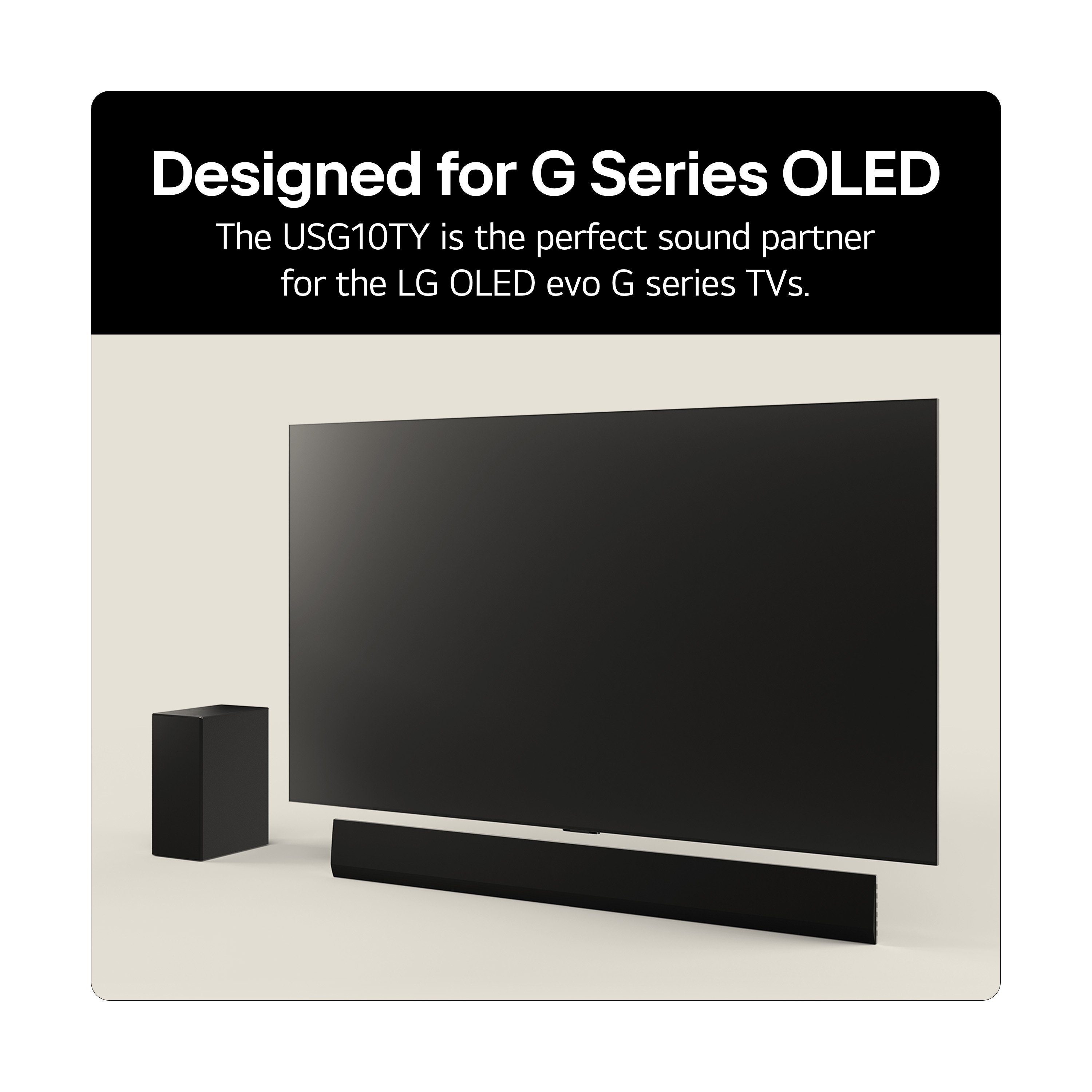 LG USG10TY Wireless3.1ch Soundbar & Subwoofer - Black thumbnail image