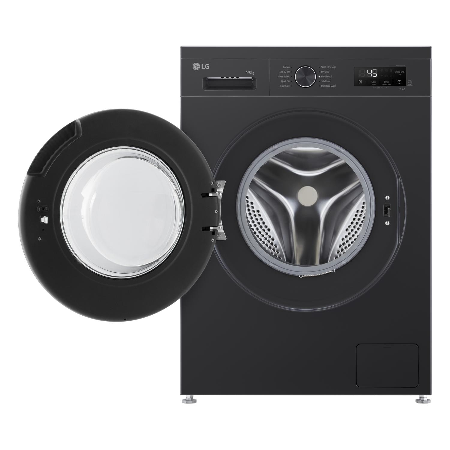 LG Series 2 Direct Drive W4X1095NNK 9 kg Washer Dryer - Onyx Black thumbnail image