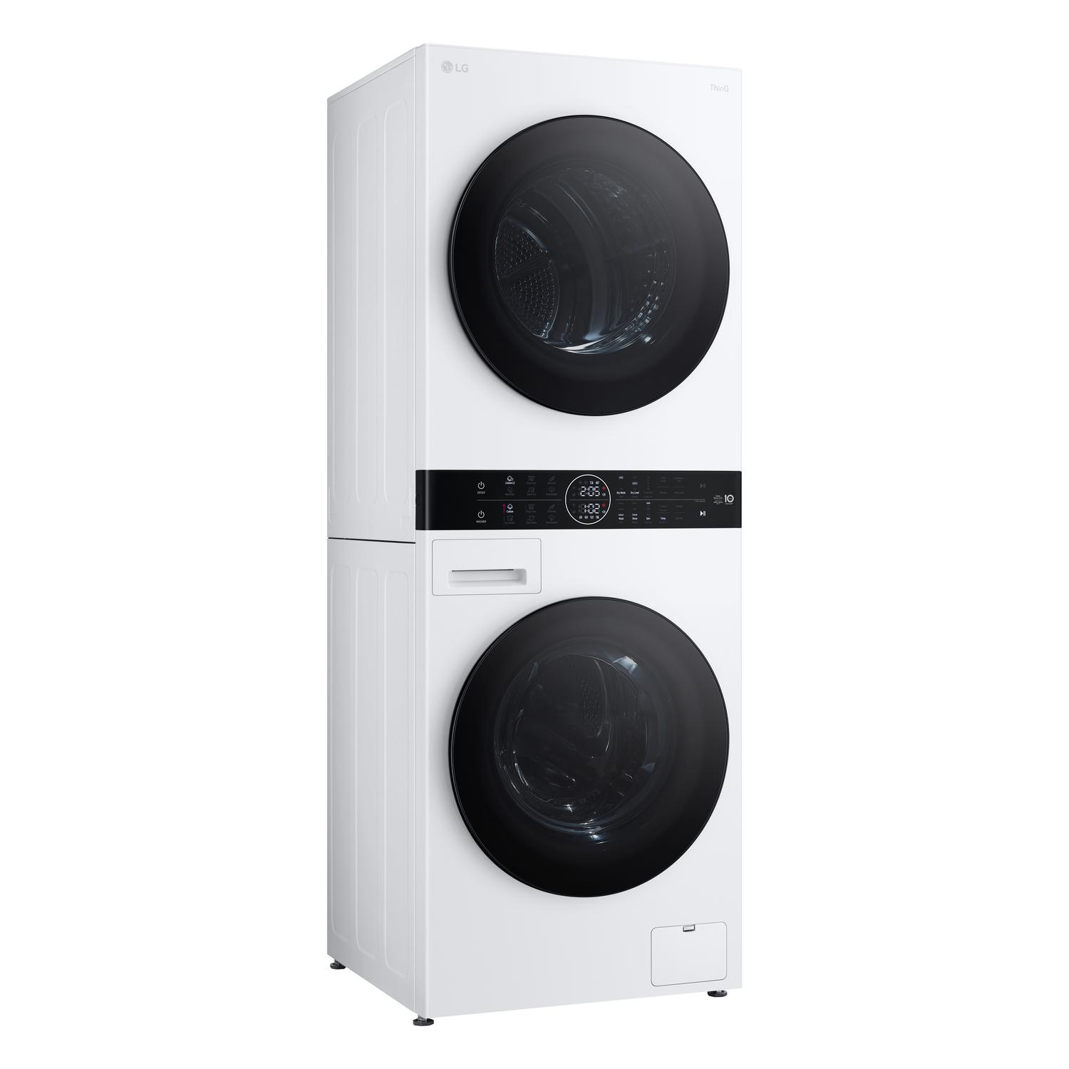 LG WT1210WWF 12kg Wash 10kg Dry 1400rpm Washer Dryer Tower - White thumbnail image