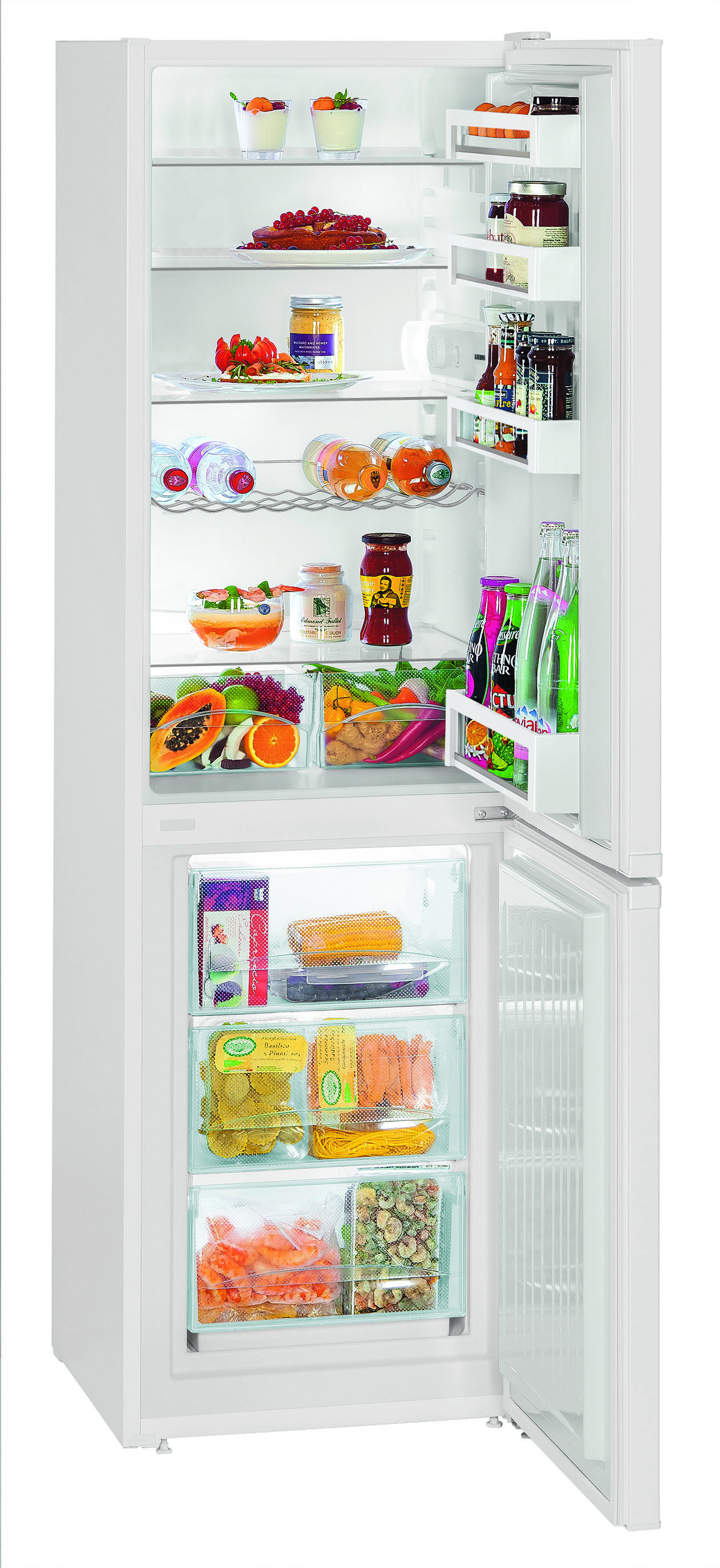 Liebherr CU3331 Freestanding 55cm 60/40 SmartFrost Fridge Freezer - White thumbnail image