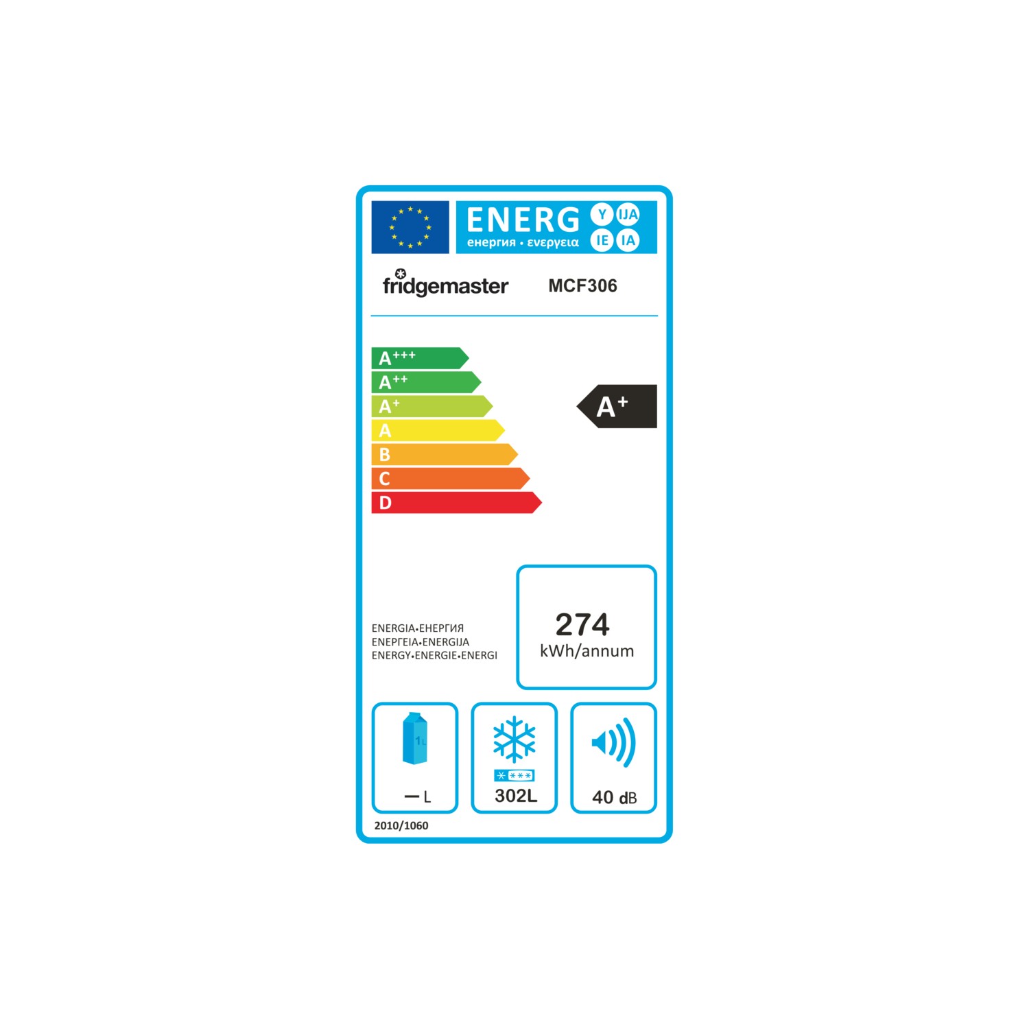 Fridgemaster MCF306 112.5cm Chest Freezer - White - Static thumbnail image