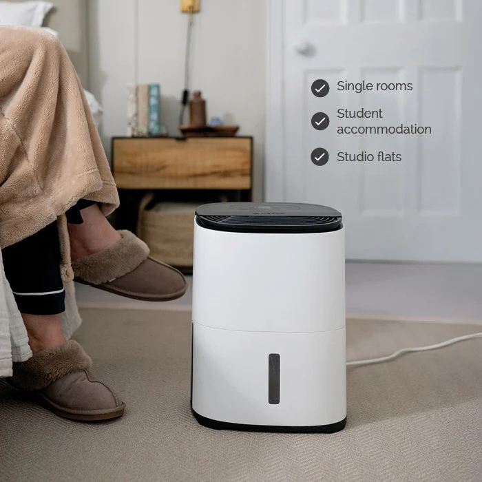 Meaco ARETEONE6L, 6L Compact Dehumidifier / Air Purifier - White and charcoal black thumbnail image