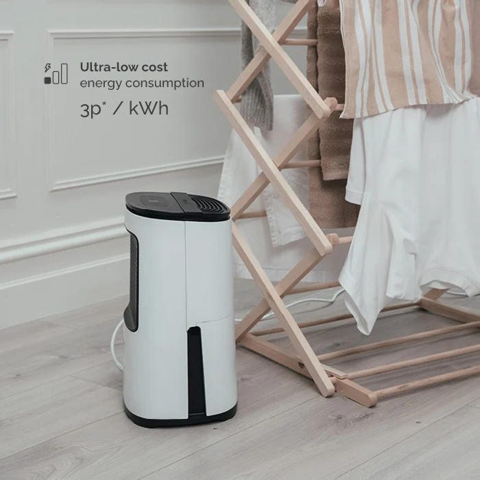 Meaco ARETEONE6L, 6L Compact Dehumidifier / Air Purifier - White and charcoal black thumbnail image