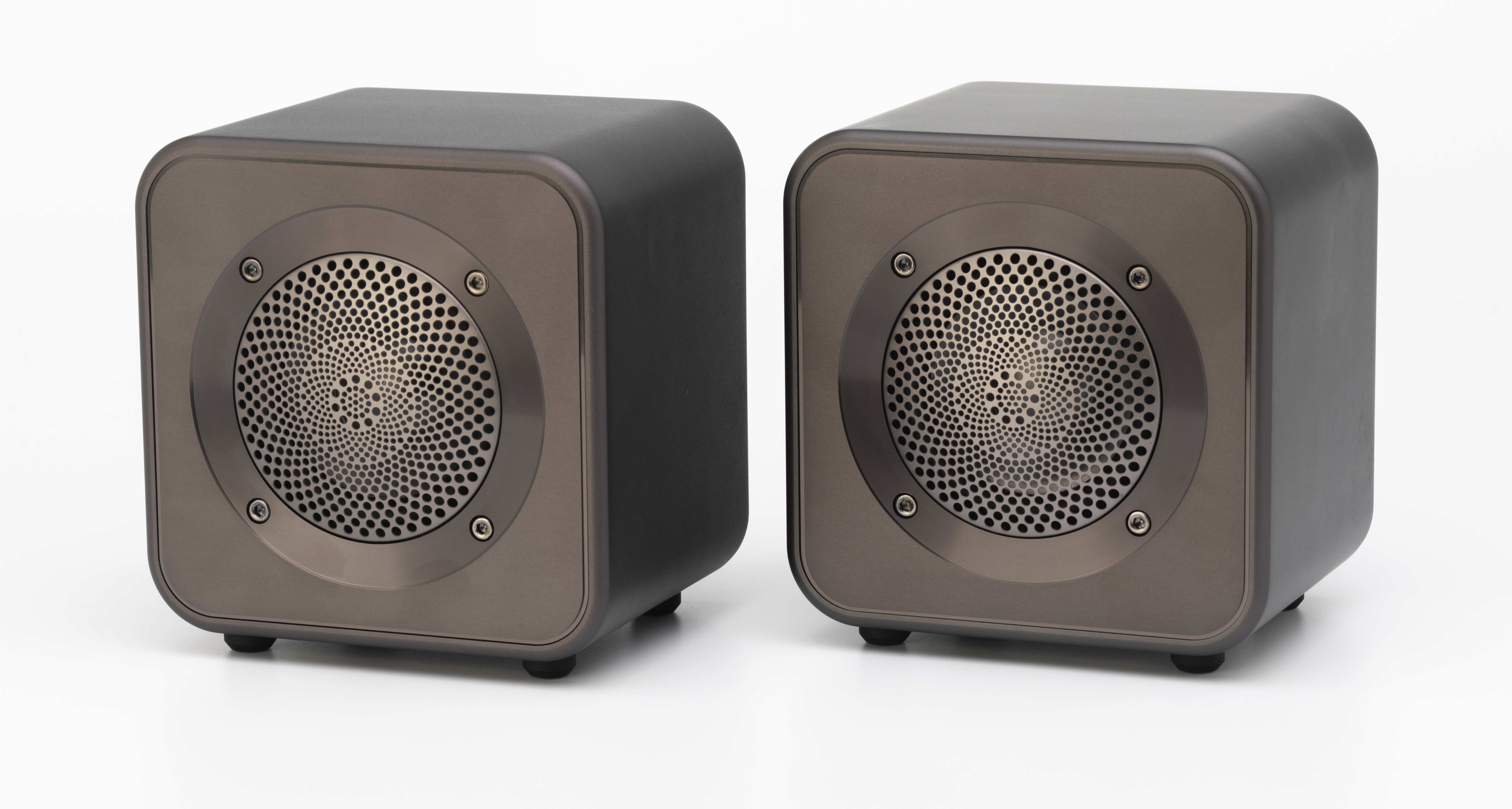 Mitchell Acoustics UStream Go Pair Portable active stereo wireless Speakers - Gun Metal Grey thumbnail image