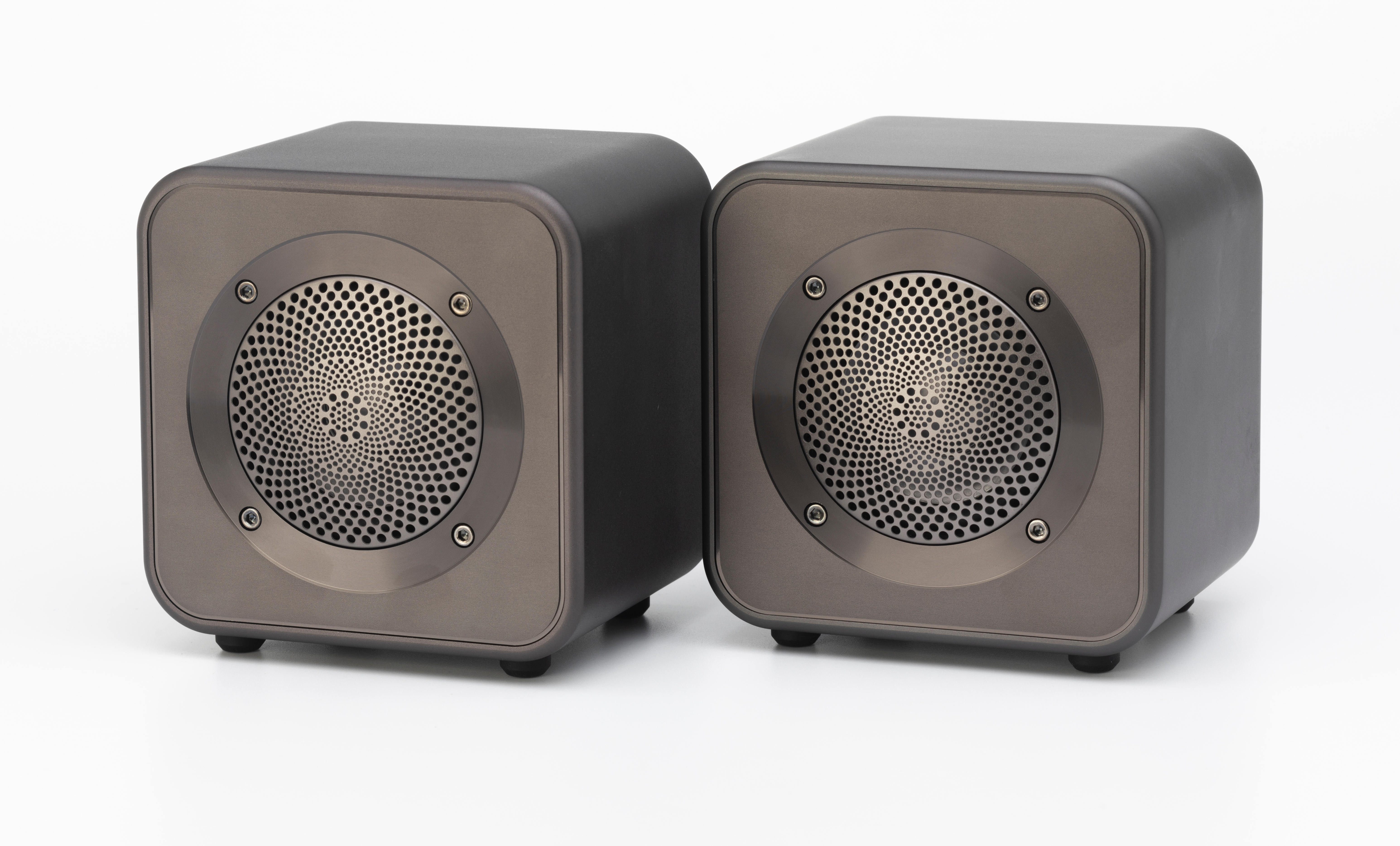 Mitchell Acoustics UStream Go Pair Portable active stereo wireless Speakers - Gun Metal Grey thumbnail image