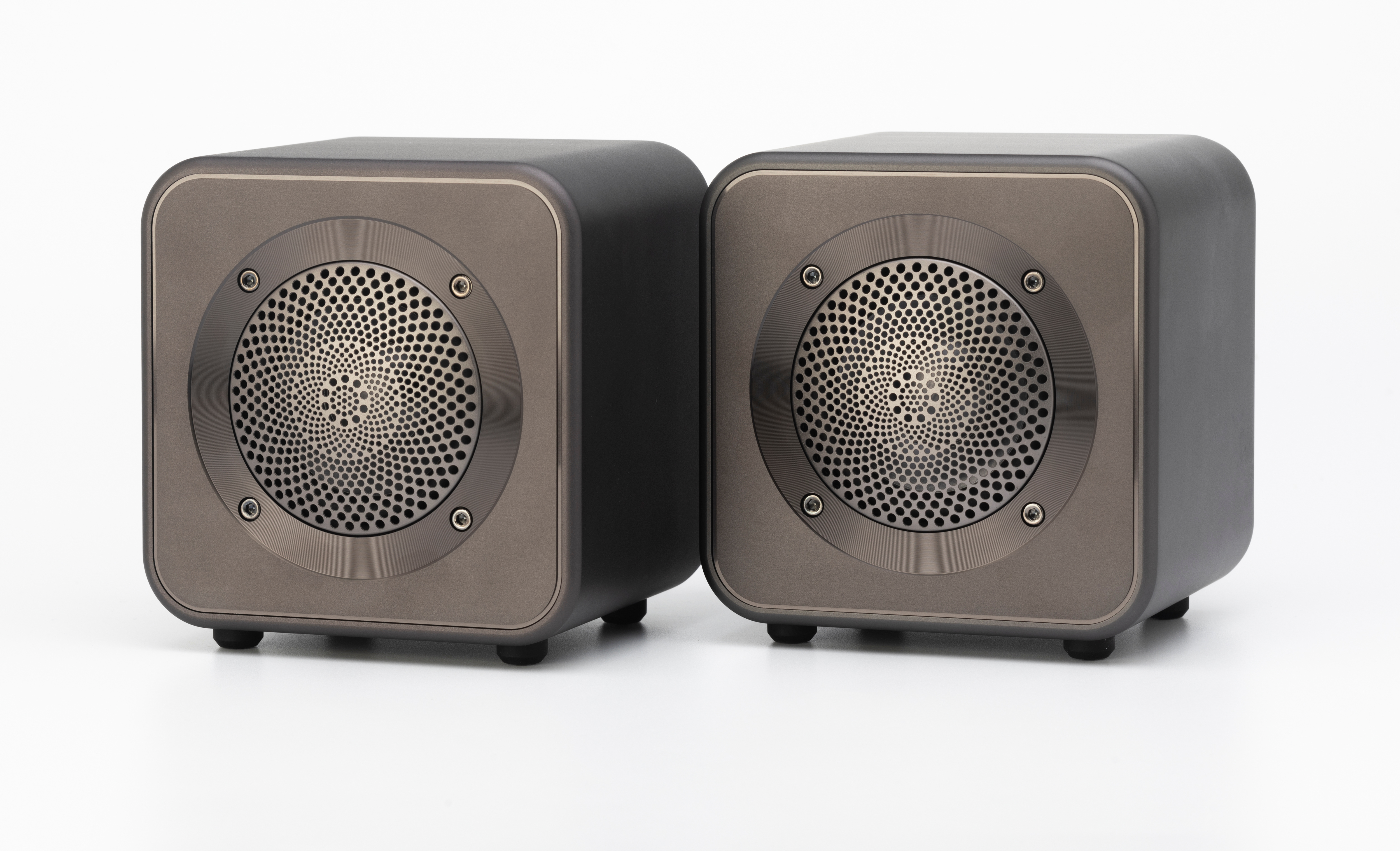 Mitchell Acoustics UStream Go Pair Portable active stereo wireless Speakers - Gun Metal Grey thumbnail image