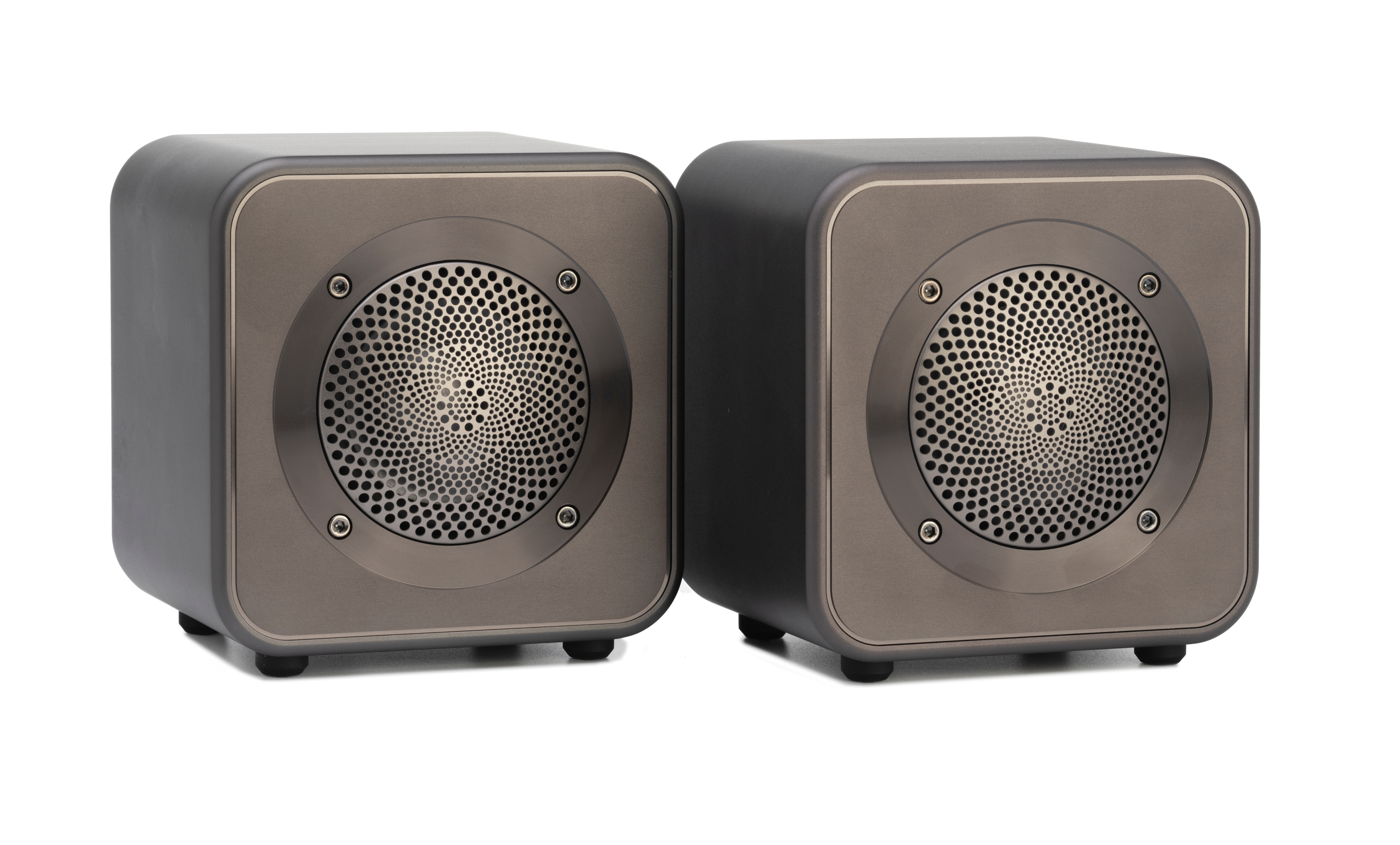 Mitchell Acoustics UStream Go Pair Portable active stereo wireless Speakers - Gun Metal Grey thumbnail image