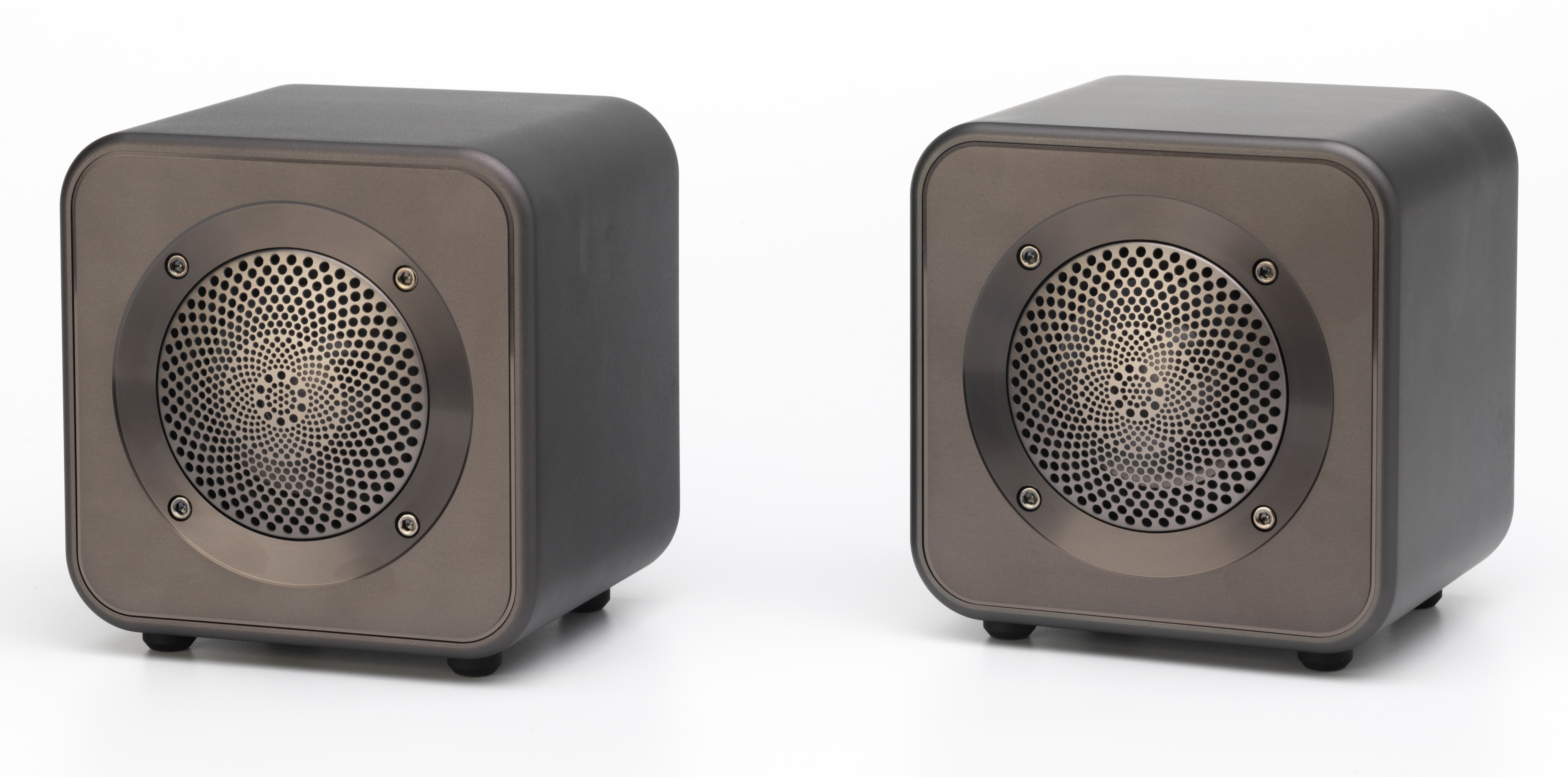 Mitchell Acoustics UStream Go Pair Portable active stereo wireless Speakers - Gun Metal Grey thumbnail image