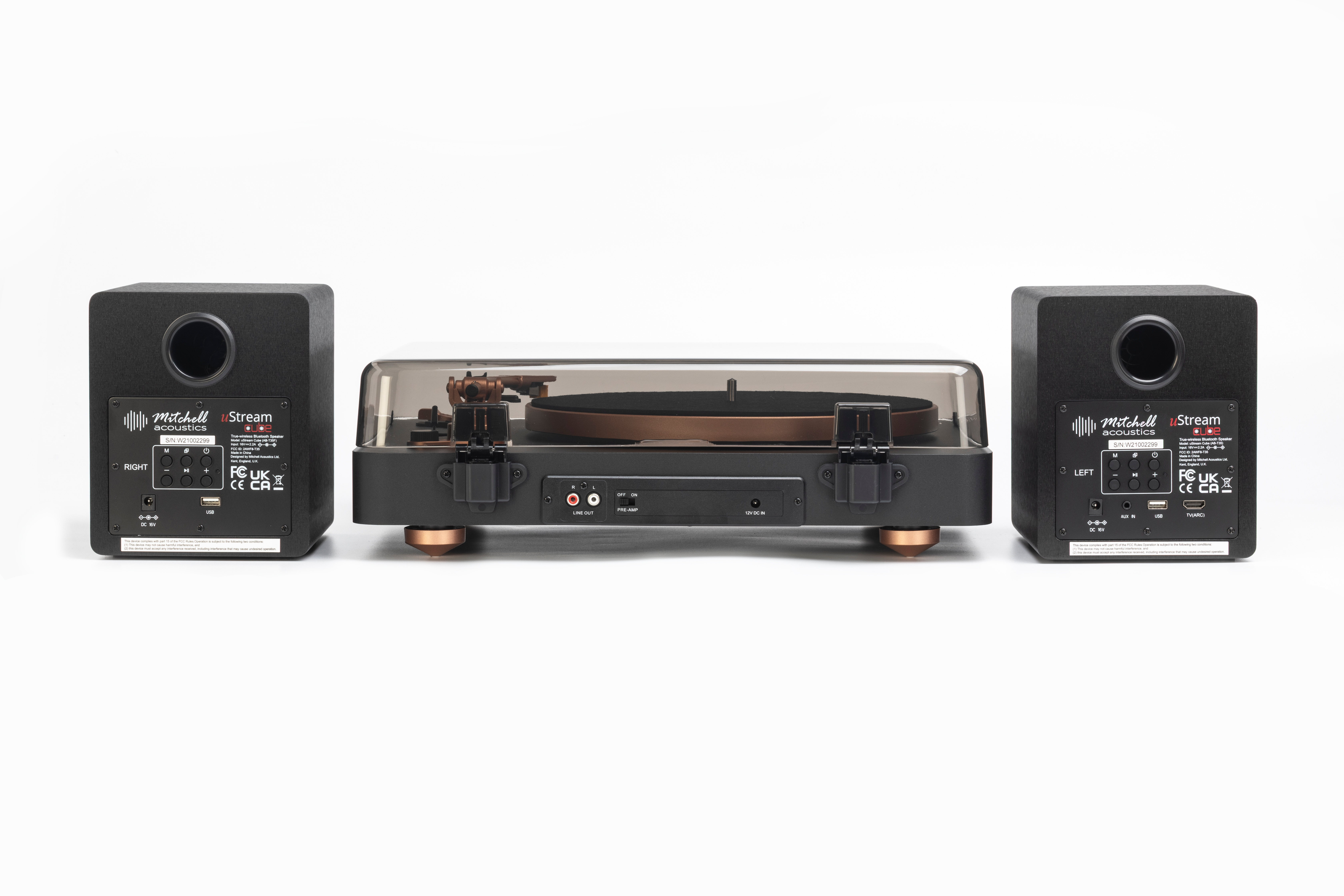 Mitchell Acoustics uStream Groove Turntable with Speakers thumbnail image