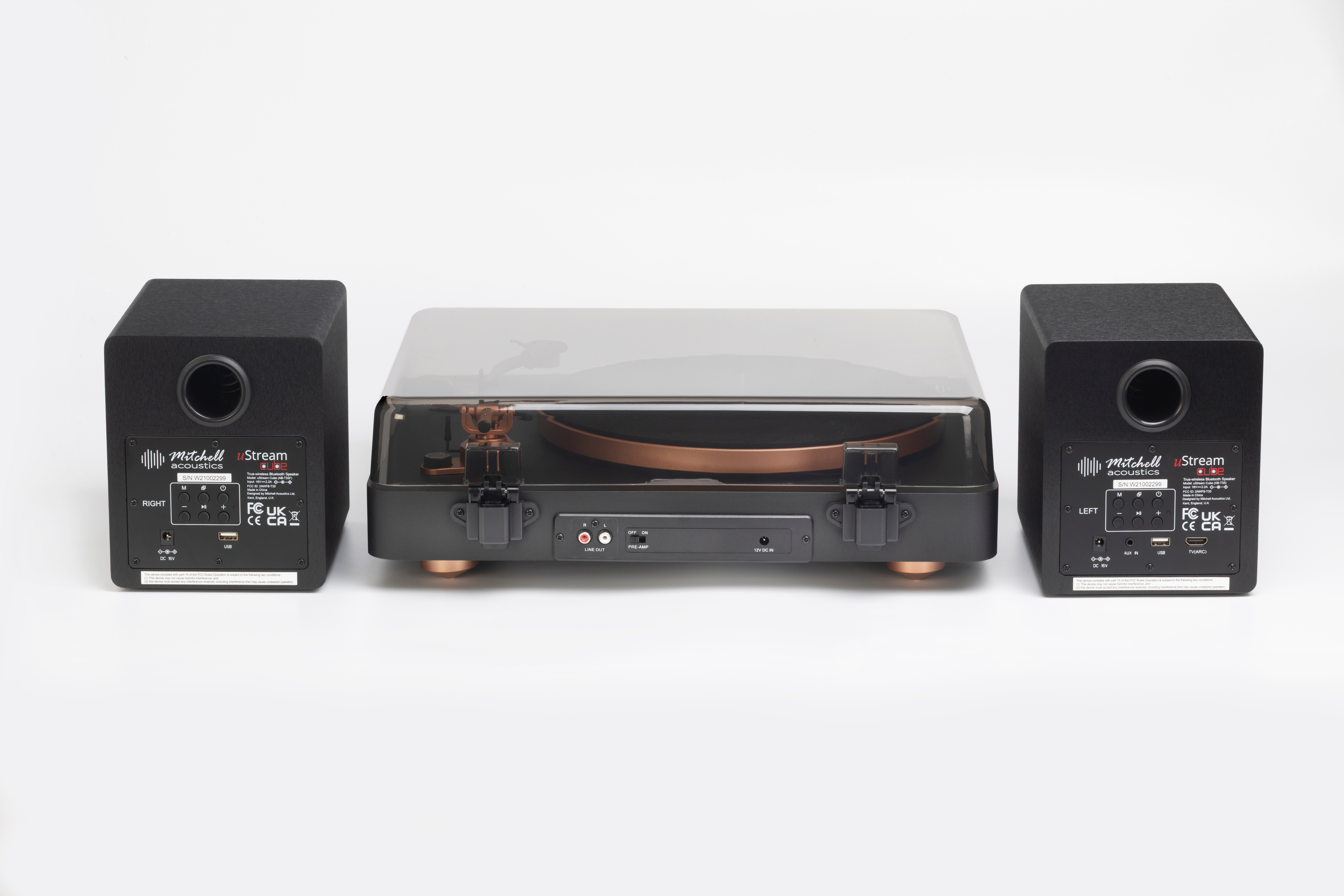 Mitchell Acoustics uStream Groove Turntable with Speakers thumbnail image