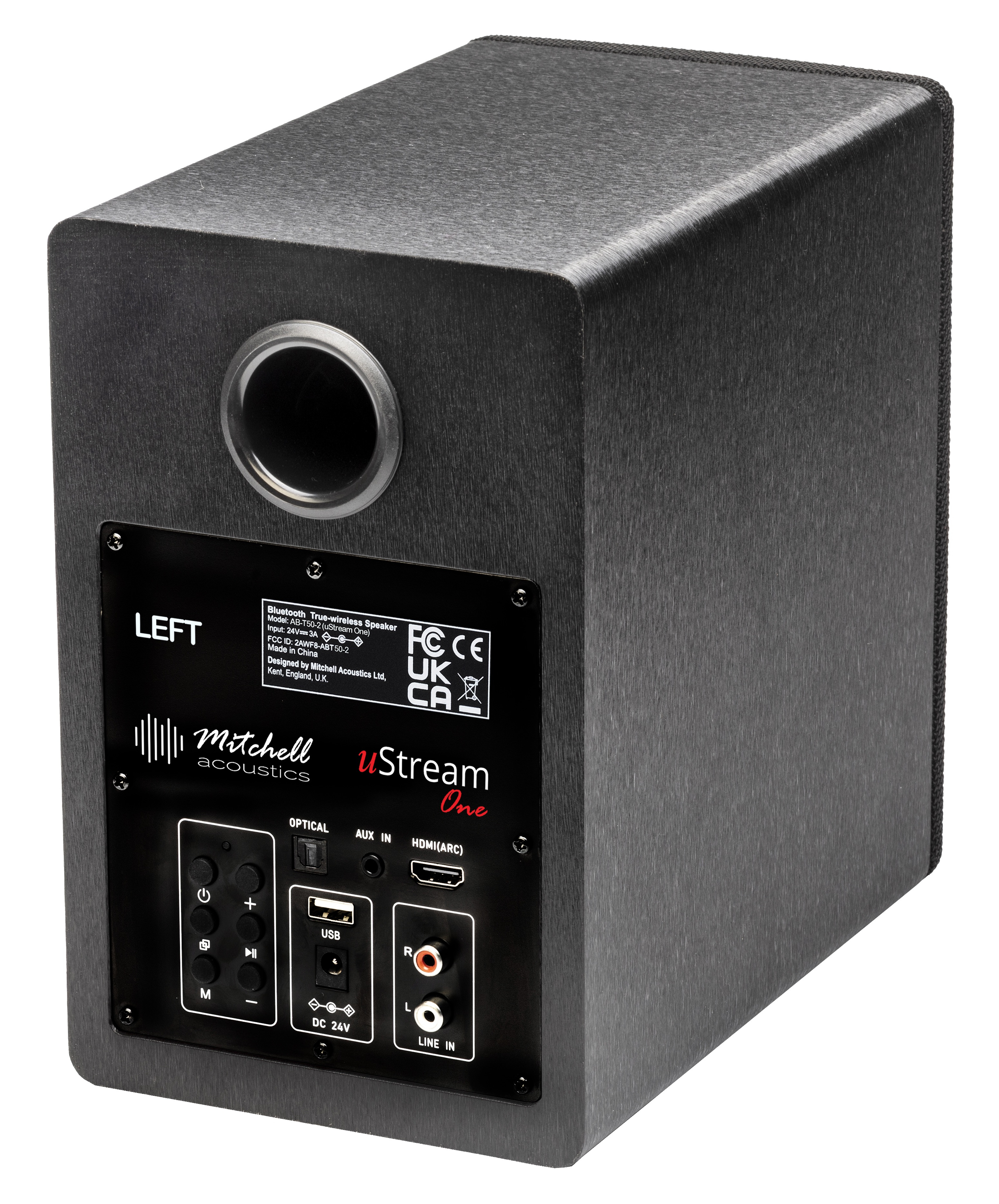 Mitchell Acoustics UStream One Active stereo wireless Speakers - Black thumbnail image