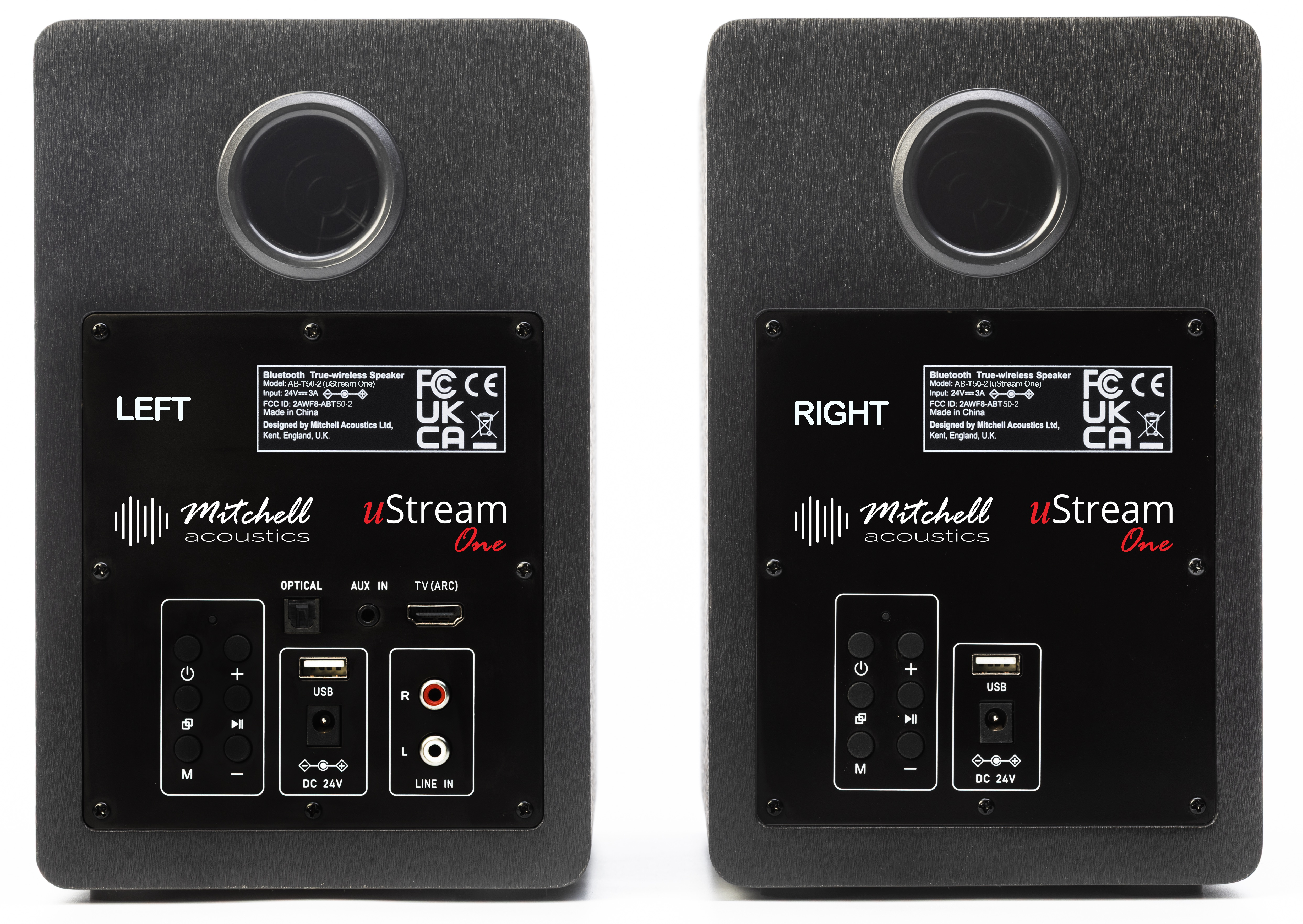 Mitchell Acoustics UStream One Active stereo wireless Speakers - Black thumbnail image