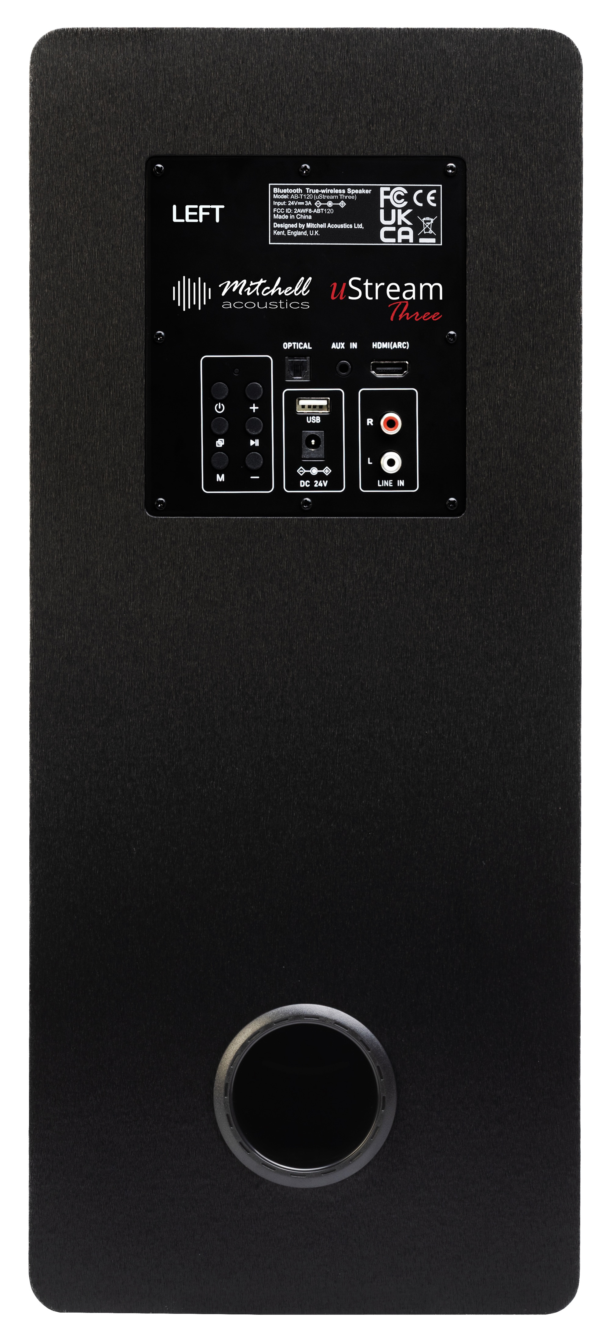 Mitchell Acoustics UStream Three Active stereo wireless Speakers - Black thumbnail image