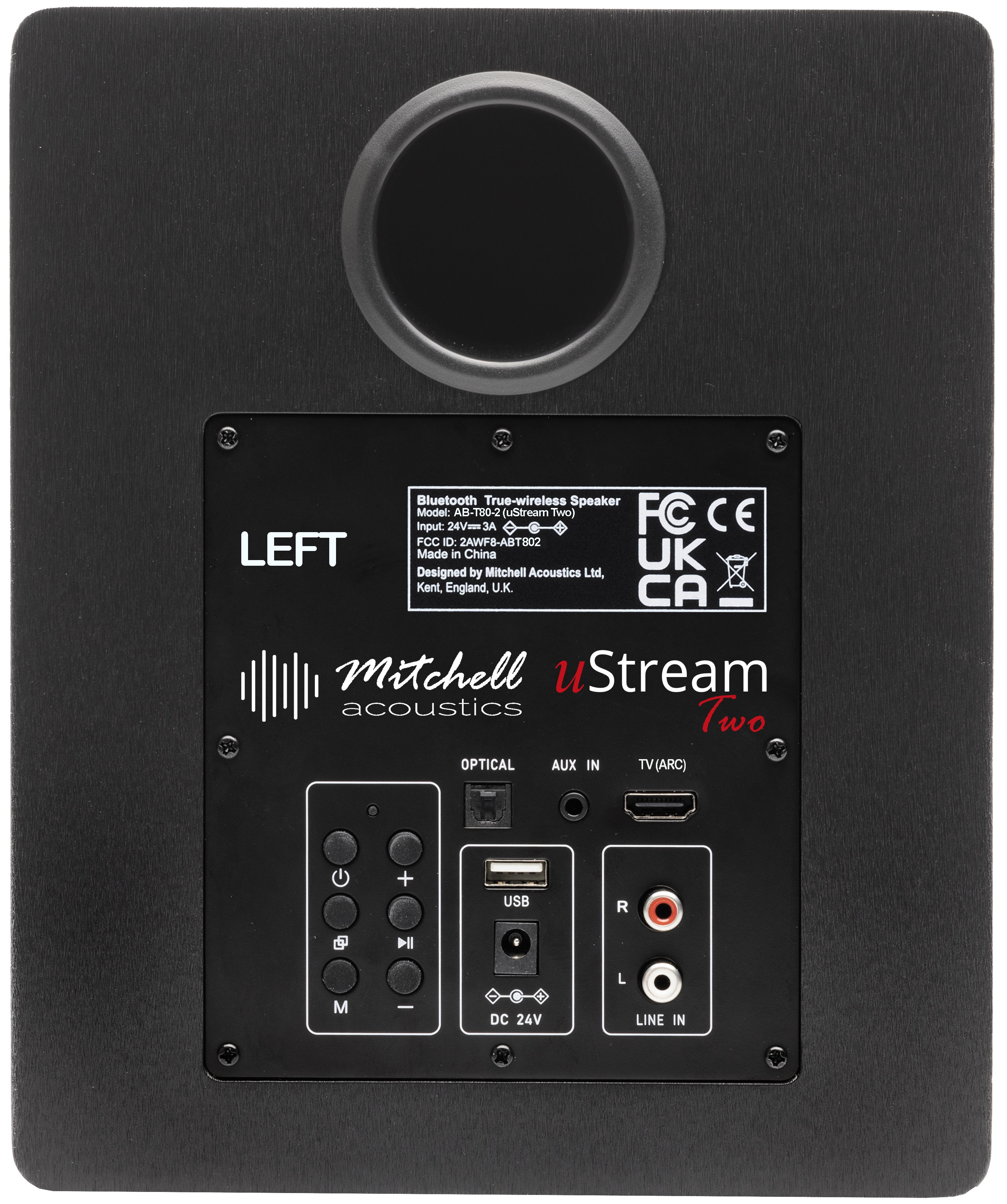 Mitchell Acoustics UStream Two Active stereo wireless Speakers - Black thumbnail image