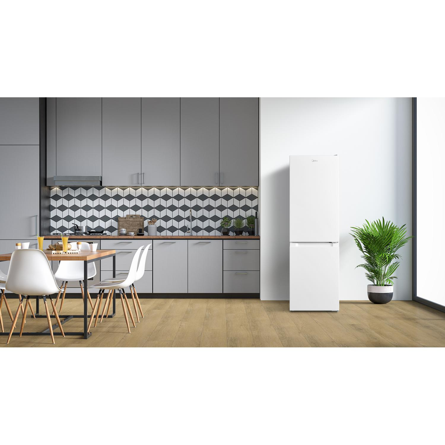 Midea MDRB254FGE01 47cm 60/40 Total No Frost Fridge Freezer - White thumbnail image