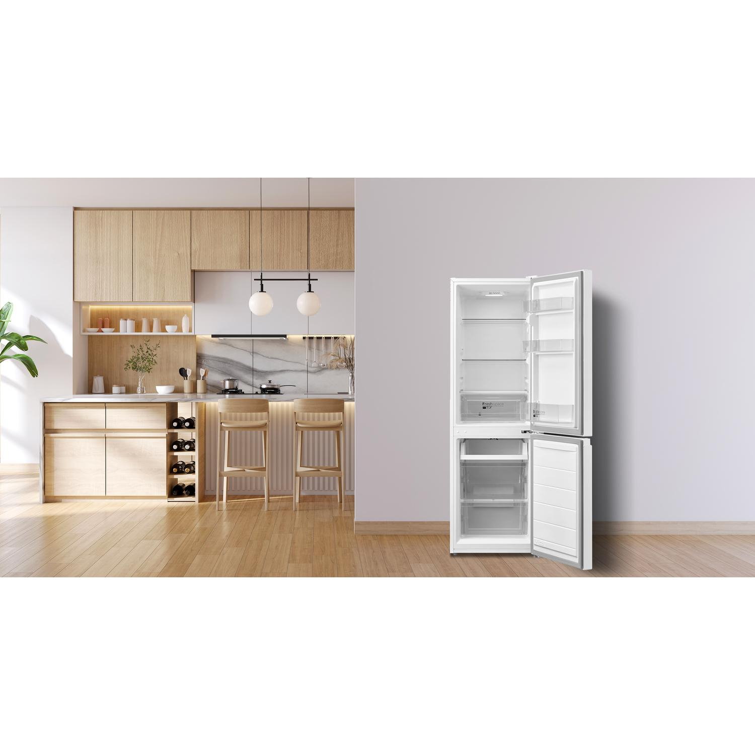 Midea MDRB254FGE01 47cm 60/40 Total No Frost Fridge Freezer - White thumbnail image