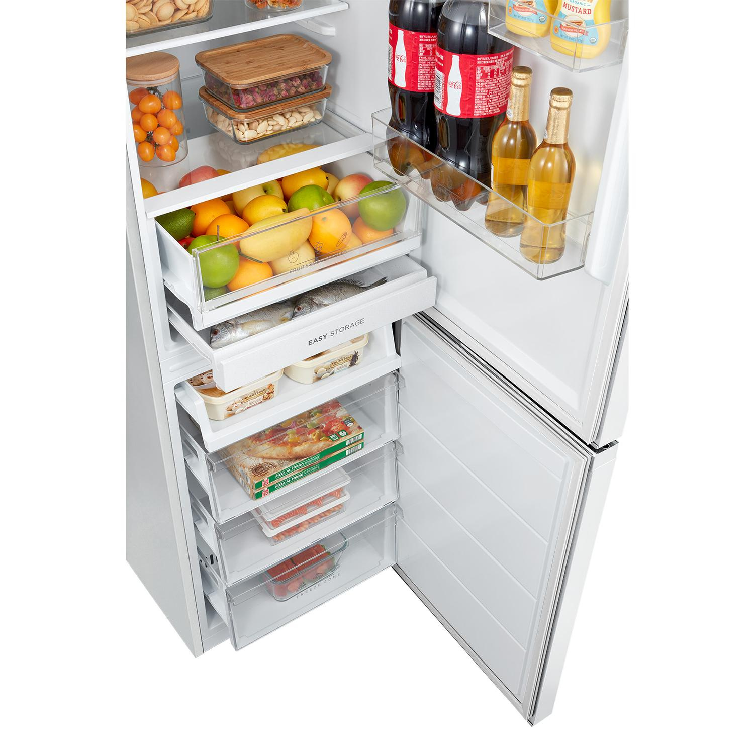 Midea MDRB379FGD01 54.7cm 60/40 Total No Frost Fridge Freezer - White thumbnail image