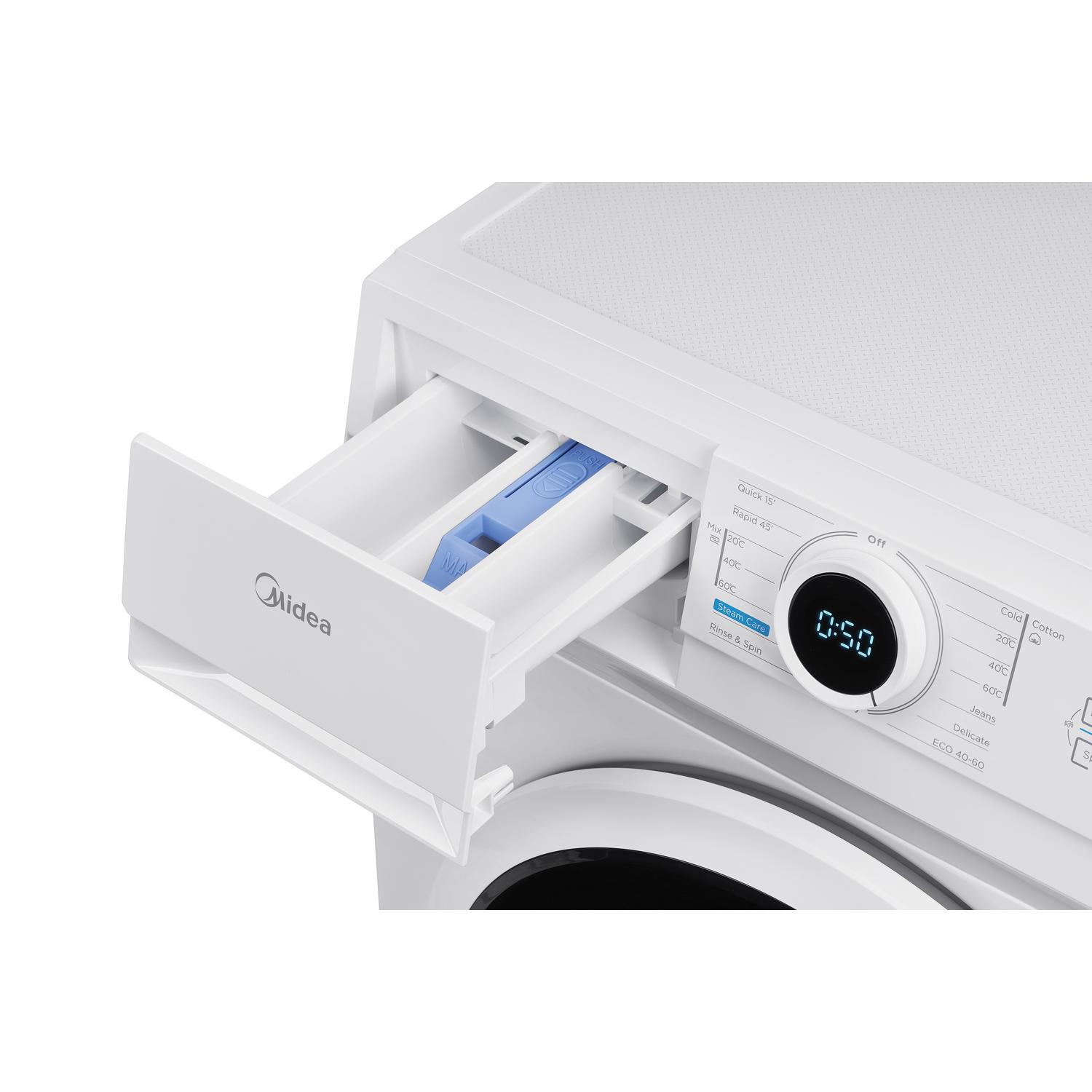 Midea MF10EW70BA 7kg 1400 Spin Washing Machine - White thumbnail image