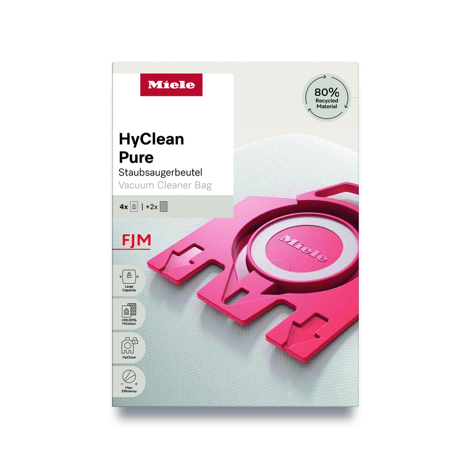Miele FJMHyCleanPure Vacuum cleaner Bags - 4 Pack thumbnail image