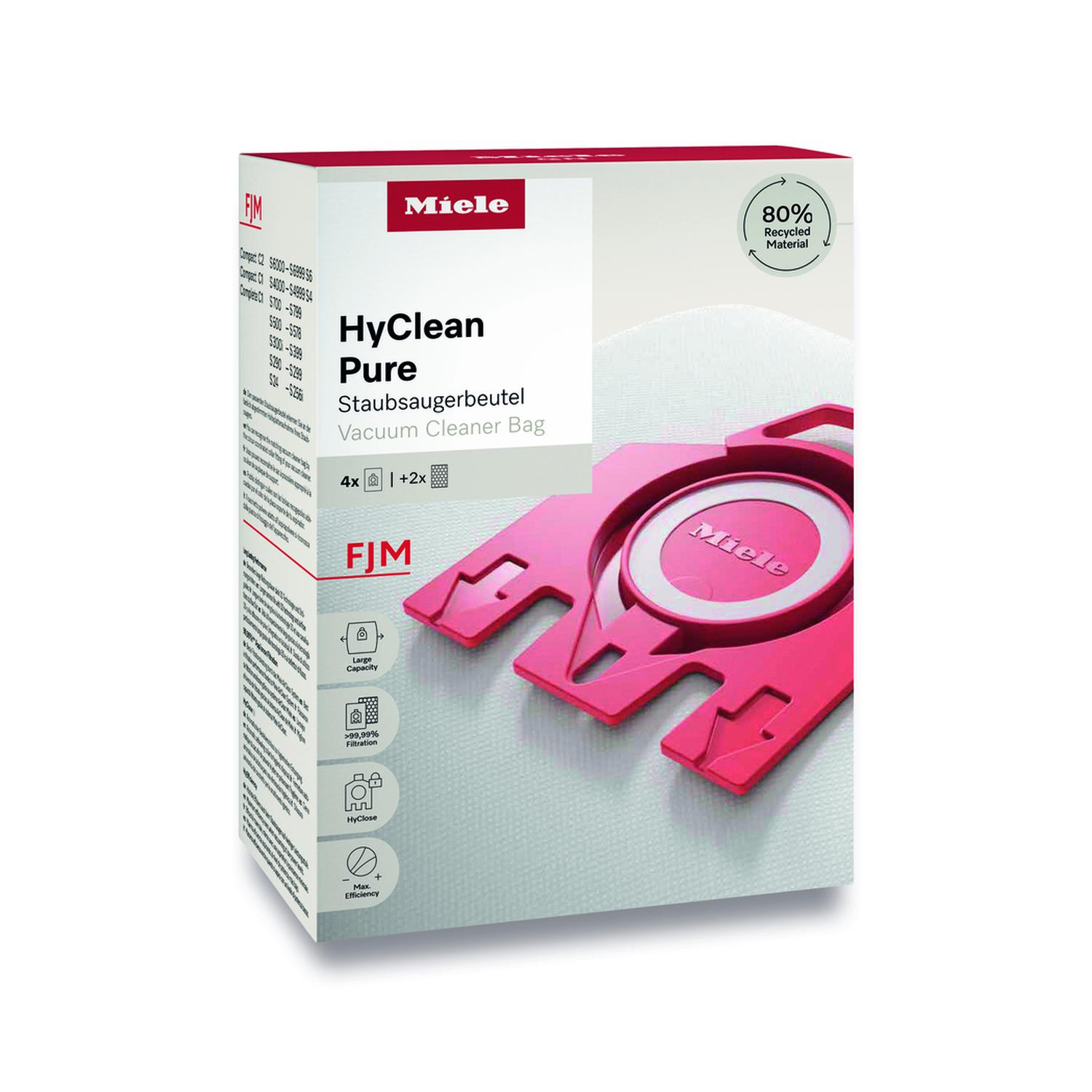 Miele FJMHyCleanPure Vacuum cleaner Bags - 4 Pack thumbnail image