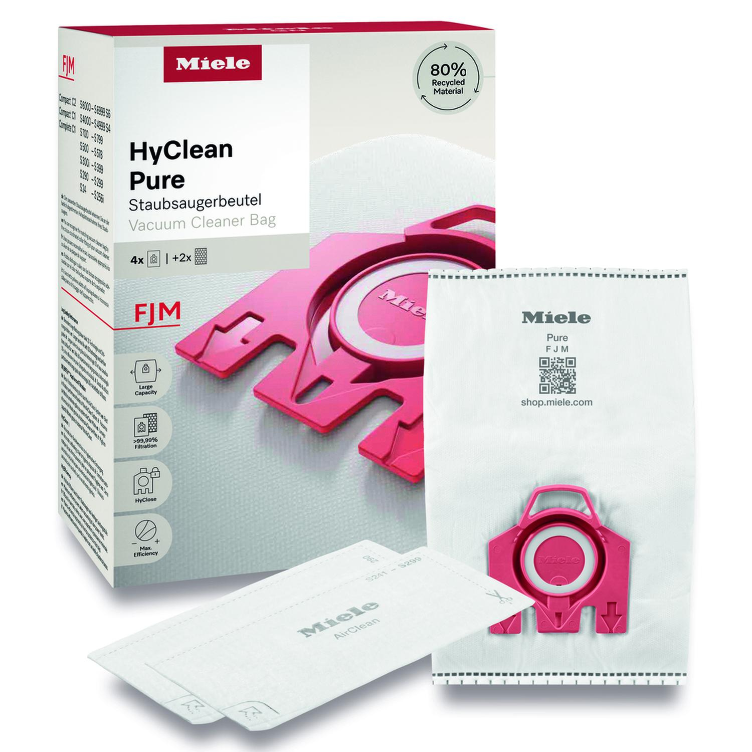 Miele FJMHyCleanPure Vacuum cleaner Bags - 4 Pack thumbnail image